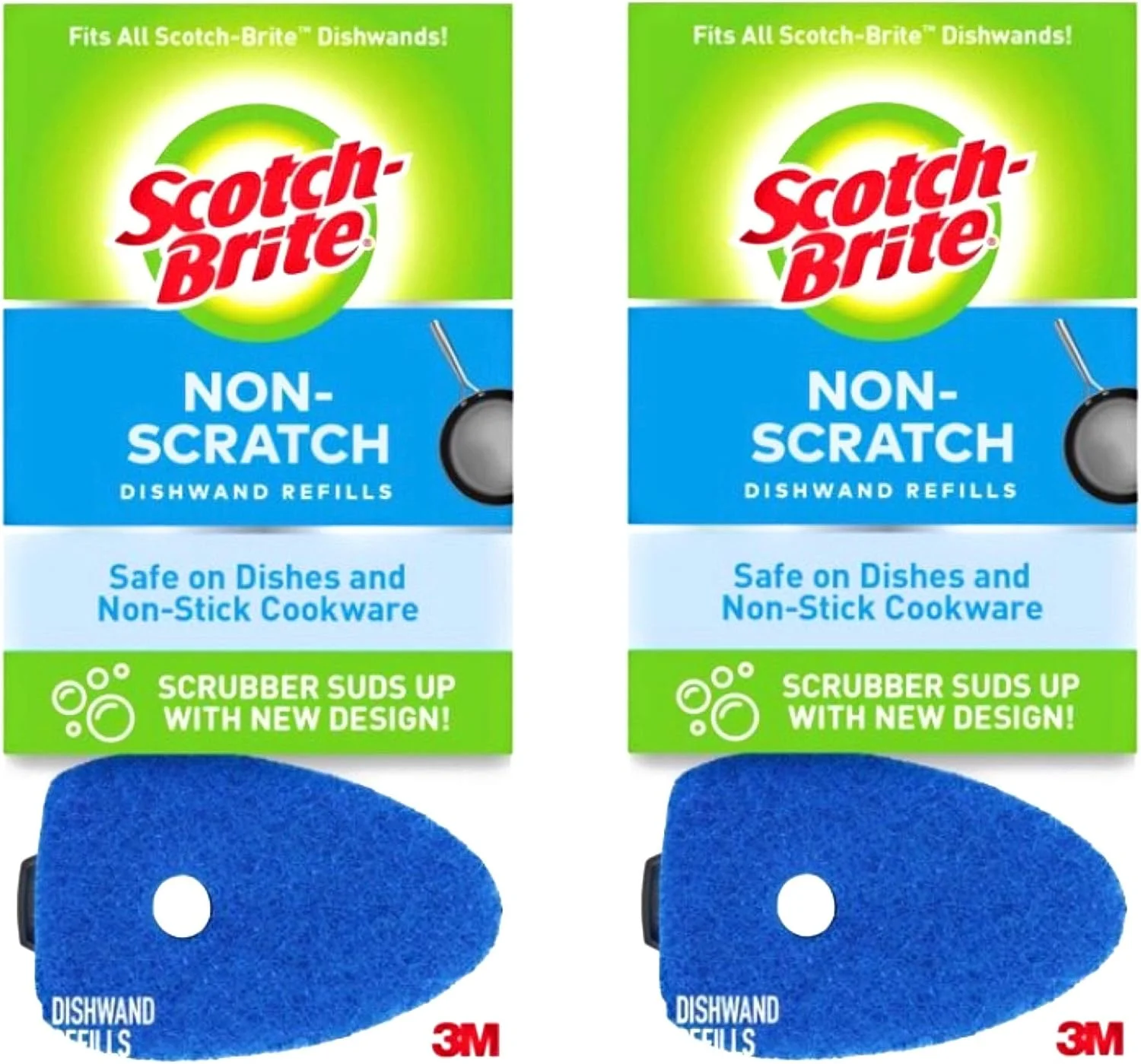 پدهای یدک اسکاچ-برایت بدون خش، مناسب برای تمام دسته های اسکاچ-برایت، 21 عدد