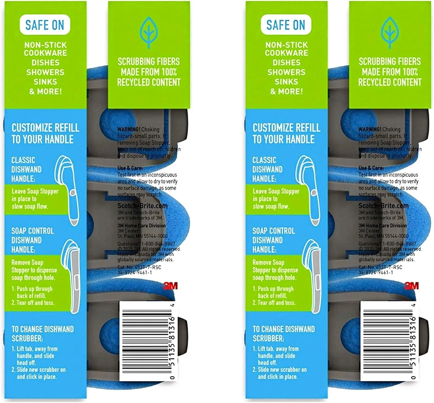 پدهای یدک اسکاچ-برایت بدون خش، مناسب برای تمام دسته های اسکاچ-برایت، 21 عدد پدهای یدک اسکاچ-برایت بدون خش، مناسب برای تمام دسته های اسکاچ-برایت، 21 عدد