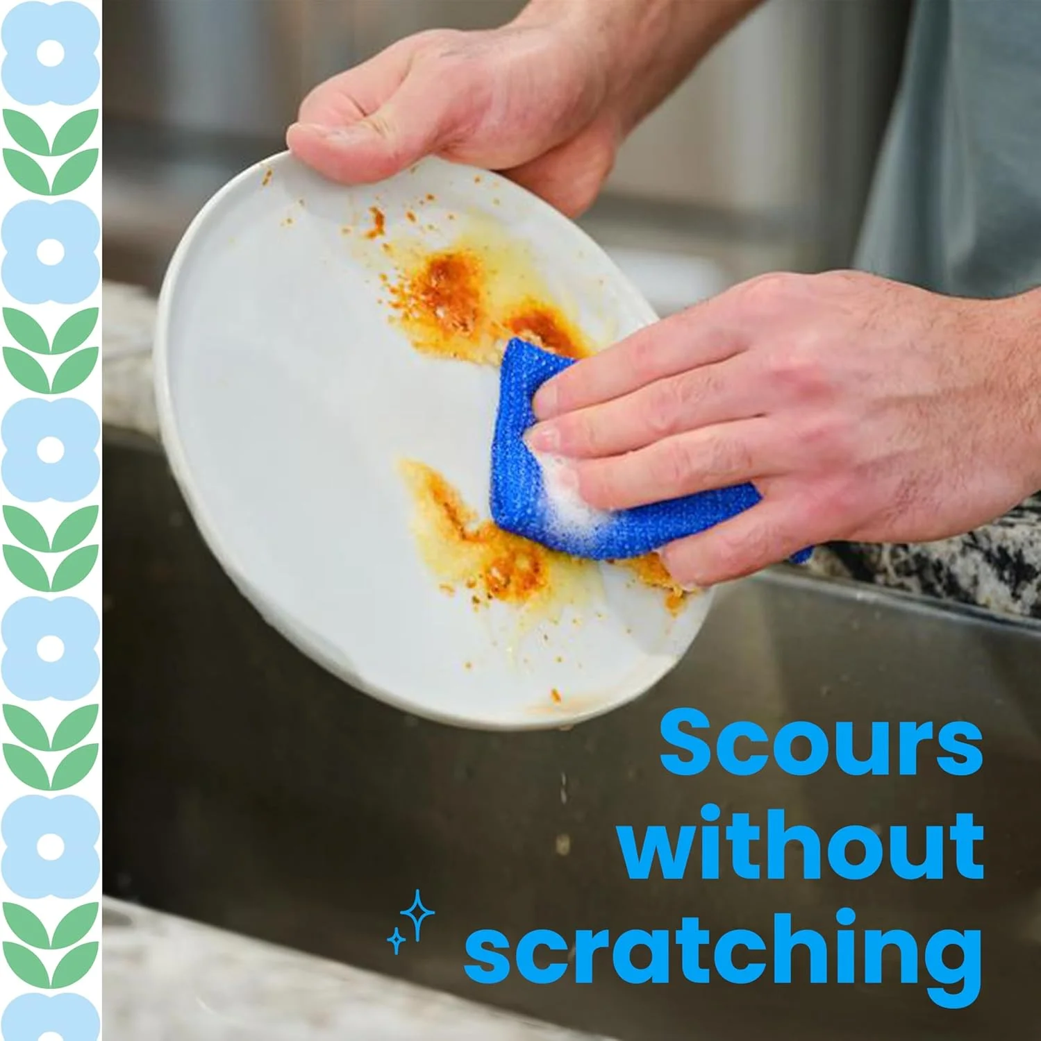 پدهای اسکاچ-برایت بلومز دابی همه منظوره برای تمیزکاری بهاری، سبز برگ، 2 عدد، مجموعه بهاری نسخه محدود پدهای اسکاچ-برایت بلومز دابی همه منظوره برای تمیزکاری بهاری، سبز برگ، 2 عدد، مجموعه بهاری نسخه محدود