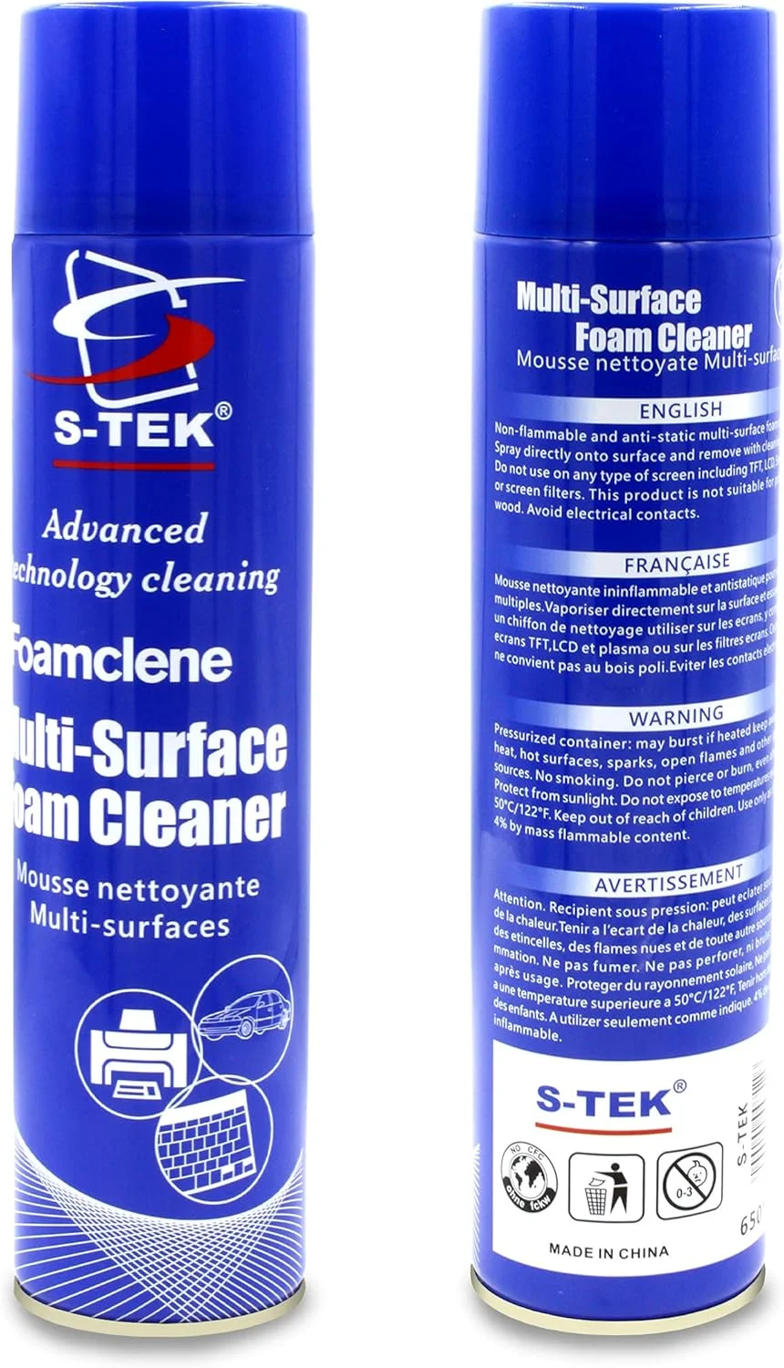 فوم پاک کننده چند منظوره اس-تک 650 میلی لیتر