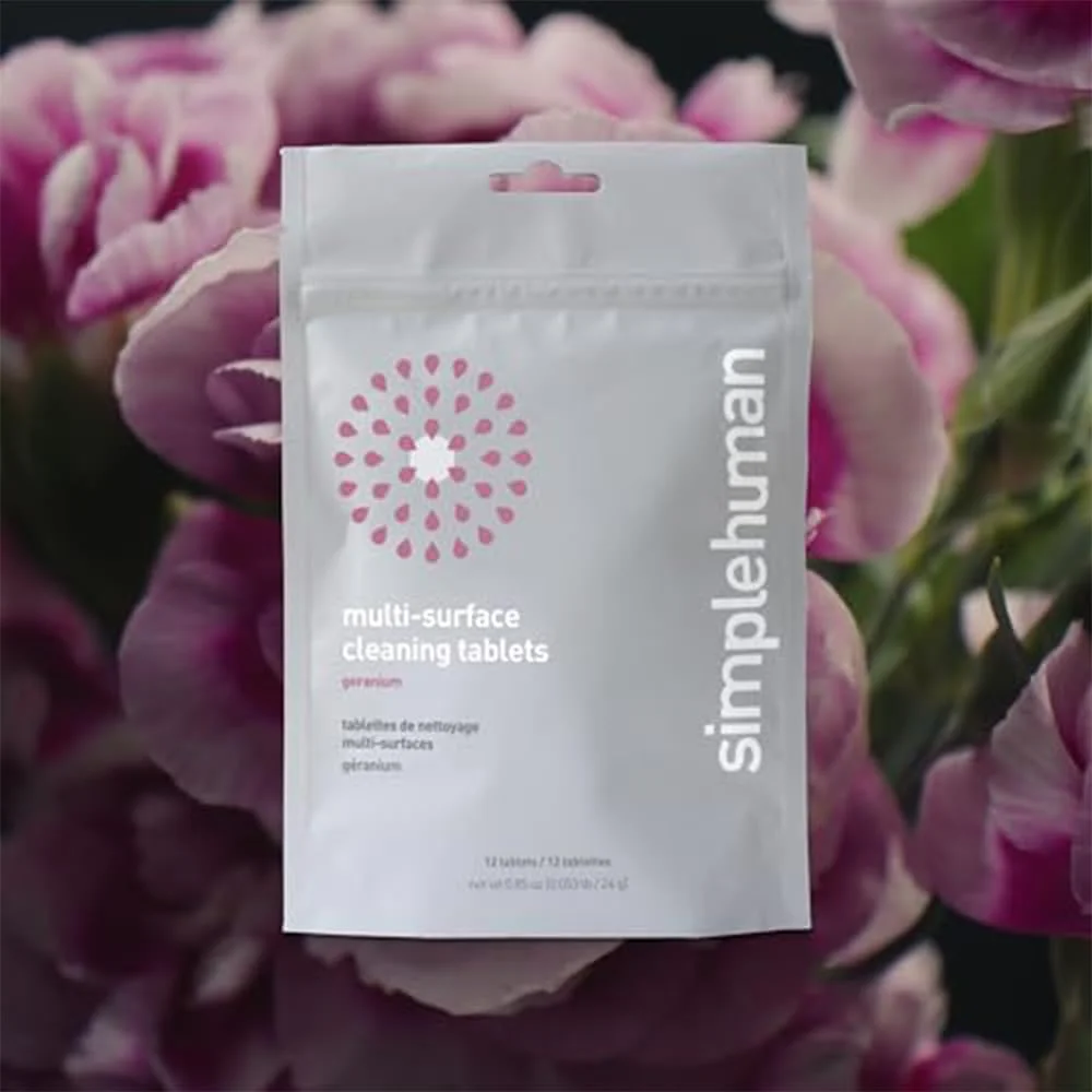 قرص های پاک کننده چند سطحی simplehuman، شمعدانی، 12 عدد (هر قرص 6 اونس محلول پاک کننده تولید می کند)