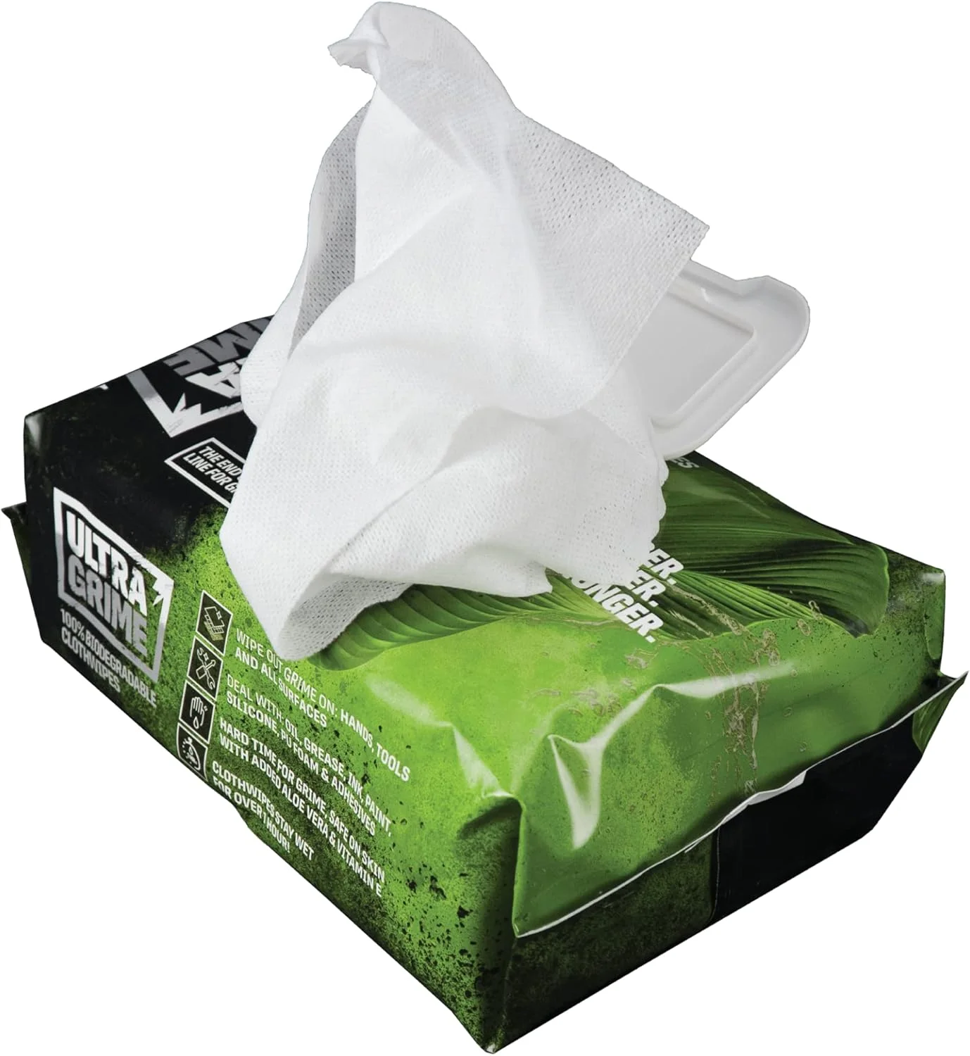 دستمال مرطوب یونی وایپ UltraGrime PRO Bio، سفید، 100 عددی