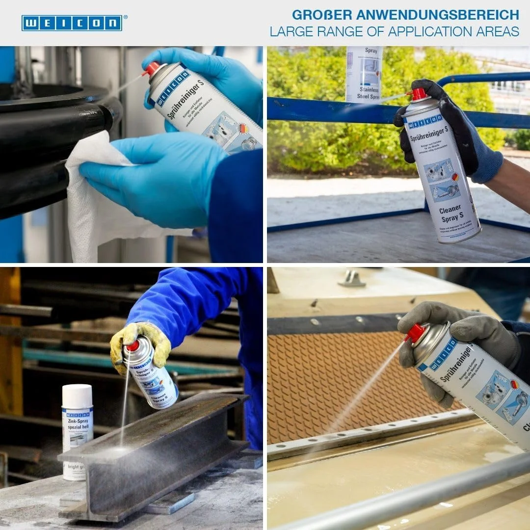 تمیز کننده WEICON مدل S | حجم 1 لیتر | چربی زدا برای فلز، شیشه، سرامیک و پلاستیک