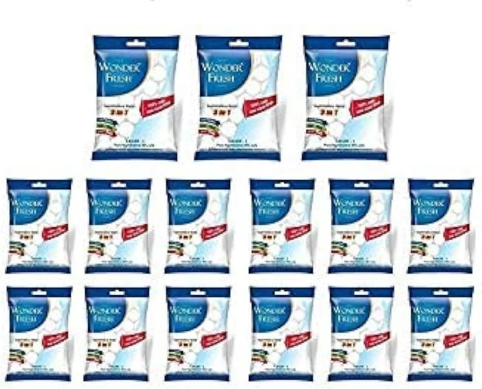 قرص نفتالین سفید خالص WONDER FRESH 3 در 1 (ضد حشره، ضد بید، ضد آفت) (مناسب انواع لباس، کشو و کمد، توالت، کمد بزرگ و کوچک، سینک) 100 گرمی (سفید خالص، بسته