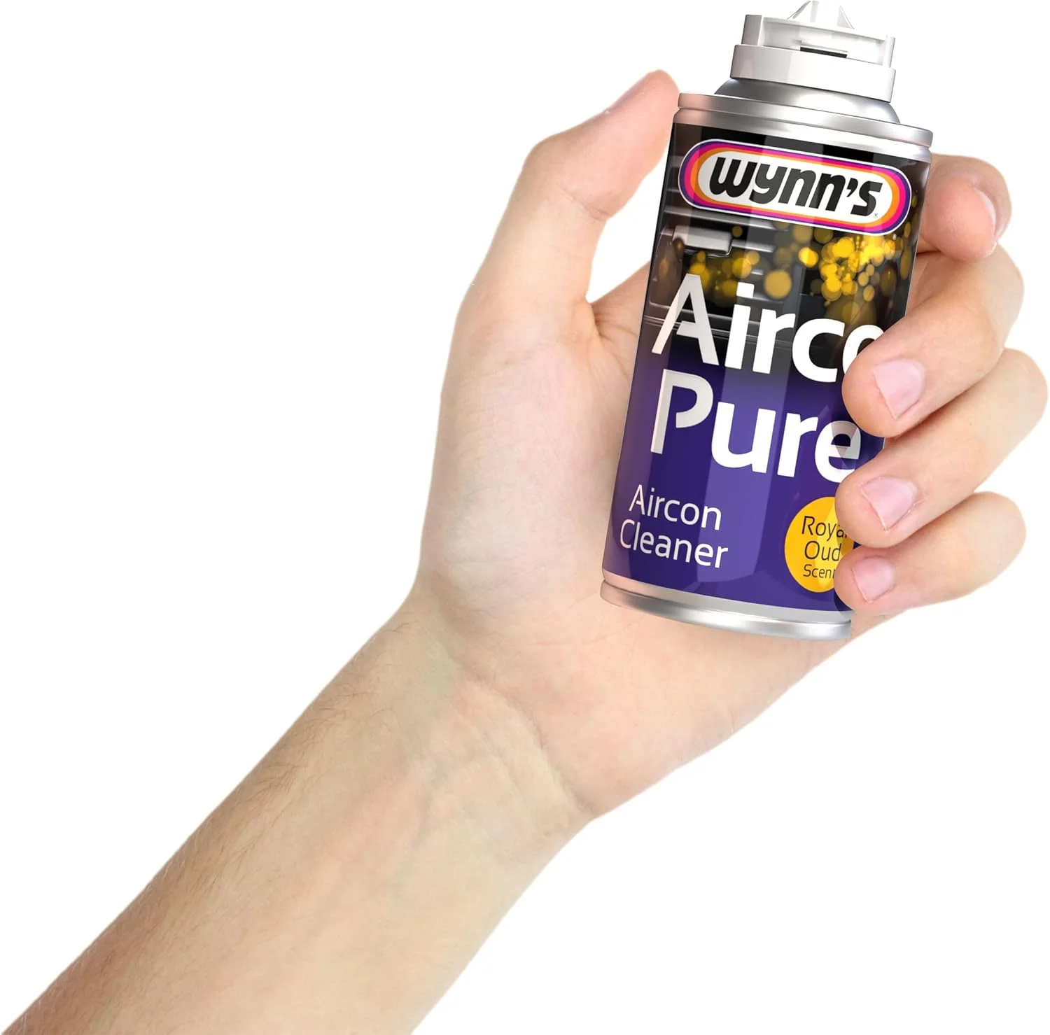 مایع تمیز کننده سیستم تهویه مطبوع وینز W38501، تمیز کننده خودرو و سیستم های تهویه، قوطی اسپری، سفید، شفاف، فرمول وینز