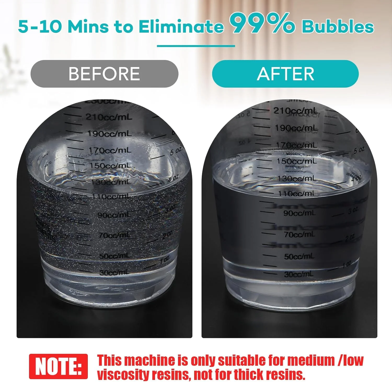 حباب گیر رزین YixangDD، حذف سریع 99% حباب های هوا در 5-10 دقیقه، محفظه گاز زدایی خلاء 96kPa، دستگاه حباب گیر رزین برای آثار هنری رزین اپوکسی، صنایع دستی (در انتظار ثبت اختراع)