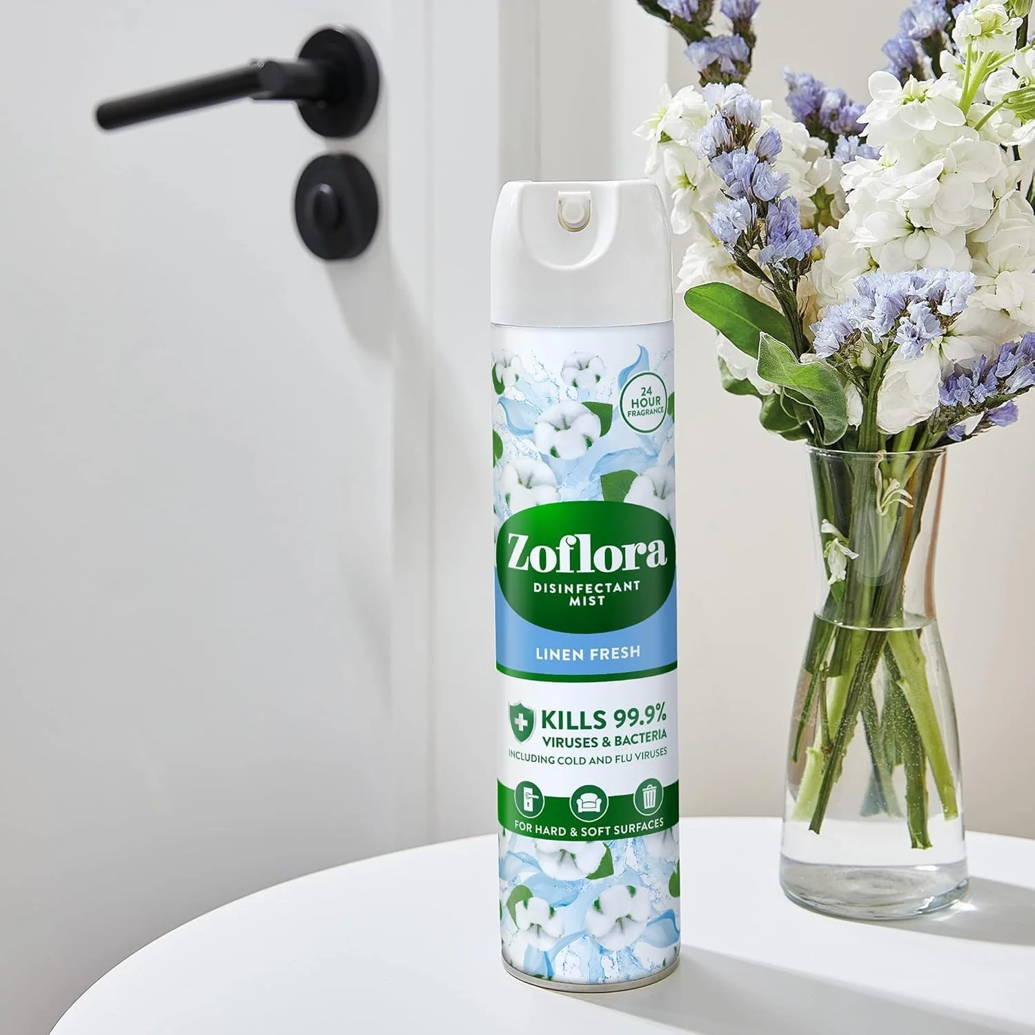 Zoflora Multipurpose Disinfectant - Linen Fresh- 300 ml | Anti-bacterial | All surface Cleaner | Home, Kitchen & Bathroom Cleaning | Eliminates Odour | 24 Hours fragrance - Pack of 3