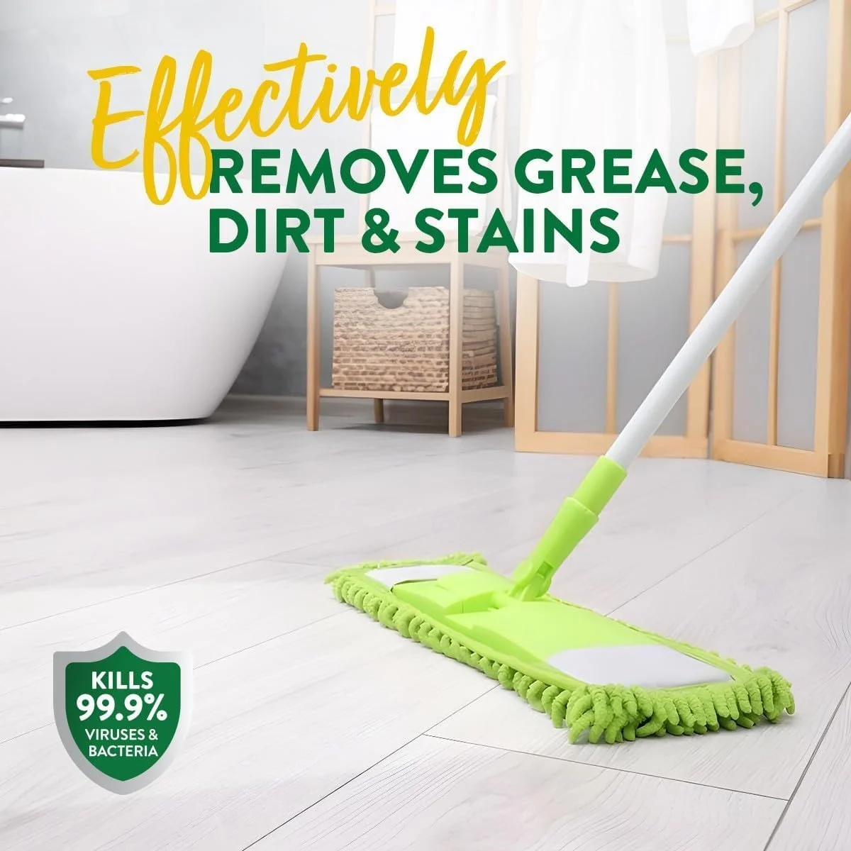 مایع ضدعفونی کننده چند منظوره کف شوی زفلورا - لیمو زینگ - 3 لیتر x 2 | ضد باکتری | تمیز کننده همه سطوح | تمیز کننده منزل، آشپزخانه و حمام | از بین برنده بو | رایحه 24 ساعته