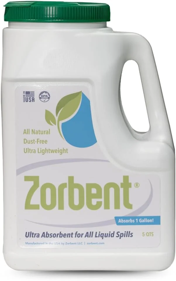 کیت جمع آوری مایعات زوربنت - 16 برابر جاذب تر از خاک رس، مناسب مصارف تجاری برای جمع آوری استفراغ، ادرار، روغن و انواع مایعات. این پودر به سرعت آلودگی های ناخوشایند را تمیز می کند، سطوح را خشک می کند و قابل استفاده مجدد است (5 کوارت)