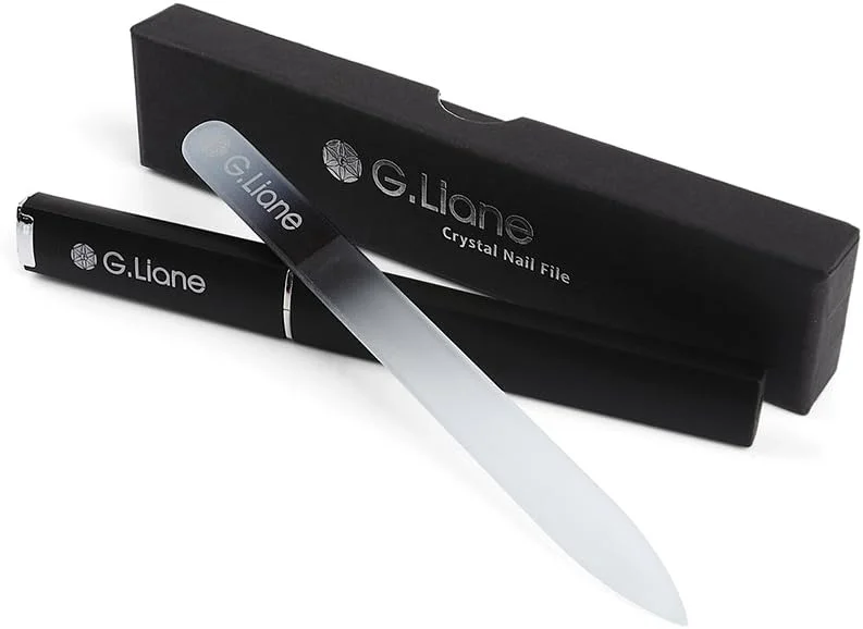 سوهان ناخن شیشه ای کریستالی G.Liane - سوهان ناخن کریستالی دو طرفه حکاکی شده حرفه ای برای هنر ناخن و مراقبت از ناخن، جایگزینی برای سوهان های ناخن فلزی، سمباده و بافر (رنگین کمان مشکی) سوهان ناخن شیشه ای کریستالی G.Liane - سوهان ناخن کریستالی دو طرفه حکاکی شده حرفه ای برای هنر ناخن و مراقبت از ناخن، جایگزینی برای سوهان های ناخن فلزی، سمباده و بافر (رنگین کمان مشکی)
