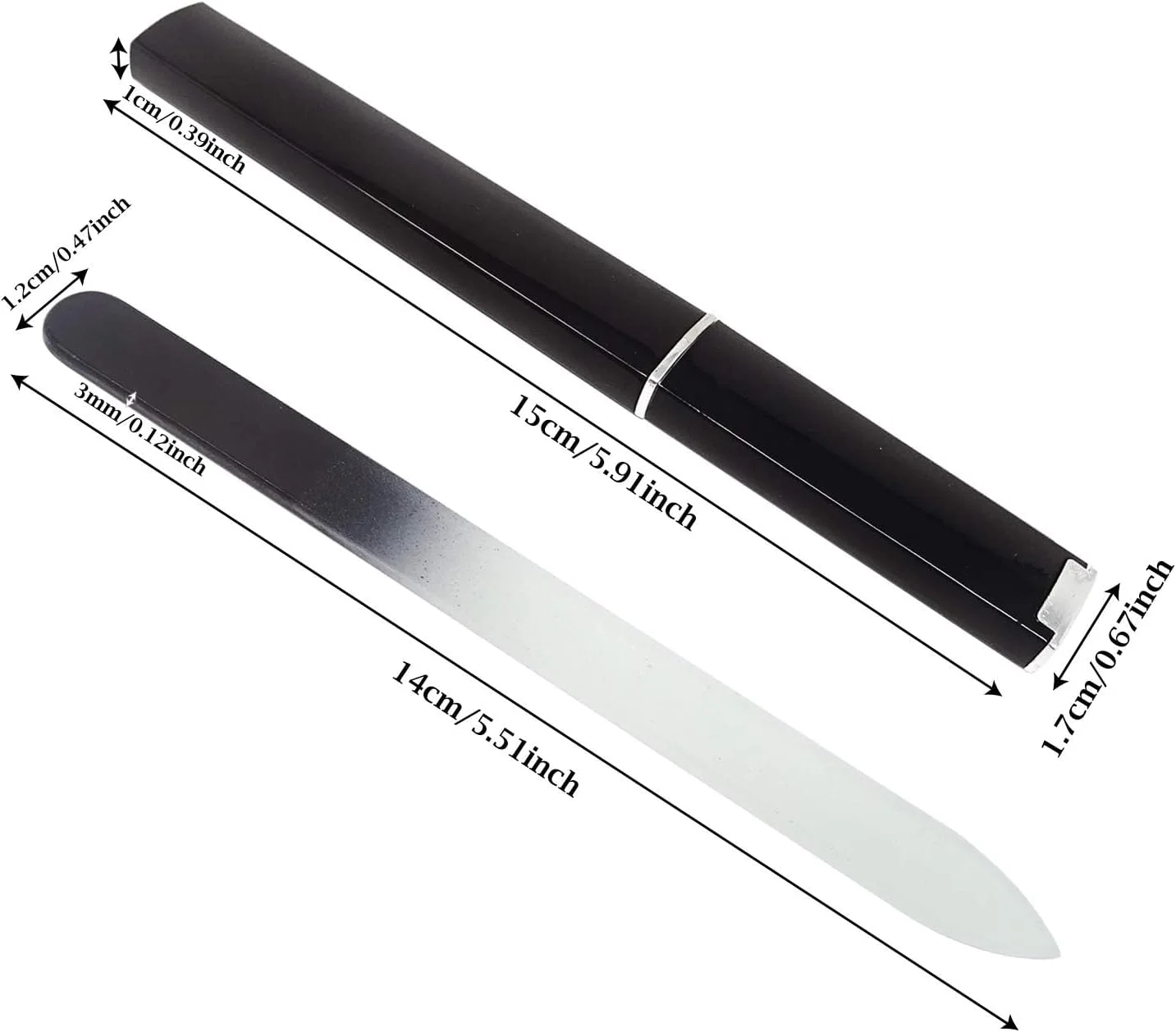 سوهان ناخن شیشه ای دو طرفه 6 عددی با جعبه محافظ پلاستیکی برای استفاده حرفه ای در سالن های ناخن و هنر ناخن در منزل سوهان ناخن شیشه ای دو طرفه 6 عددی با جعبه محافظ پلاستیکی برای استفاده حرفه ای در سالن های ناخن و هنر ناخن در منزل