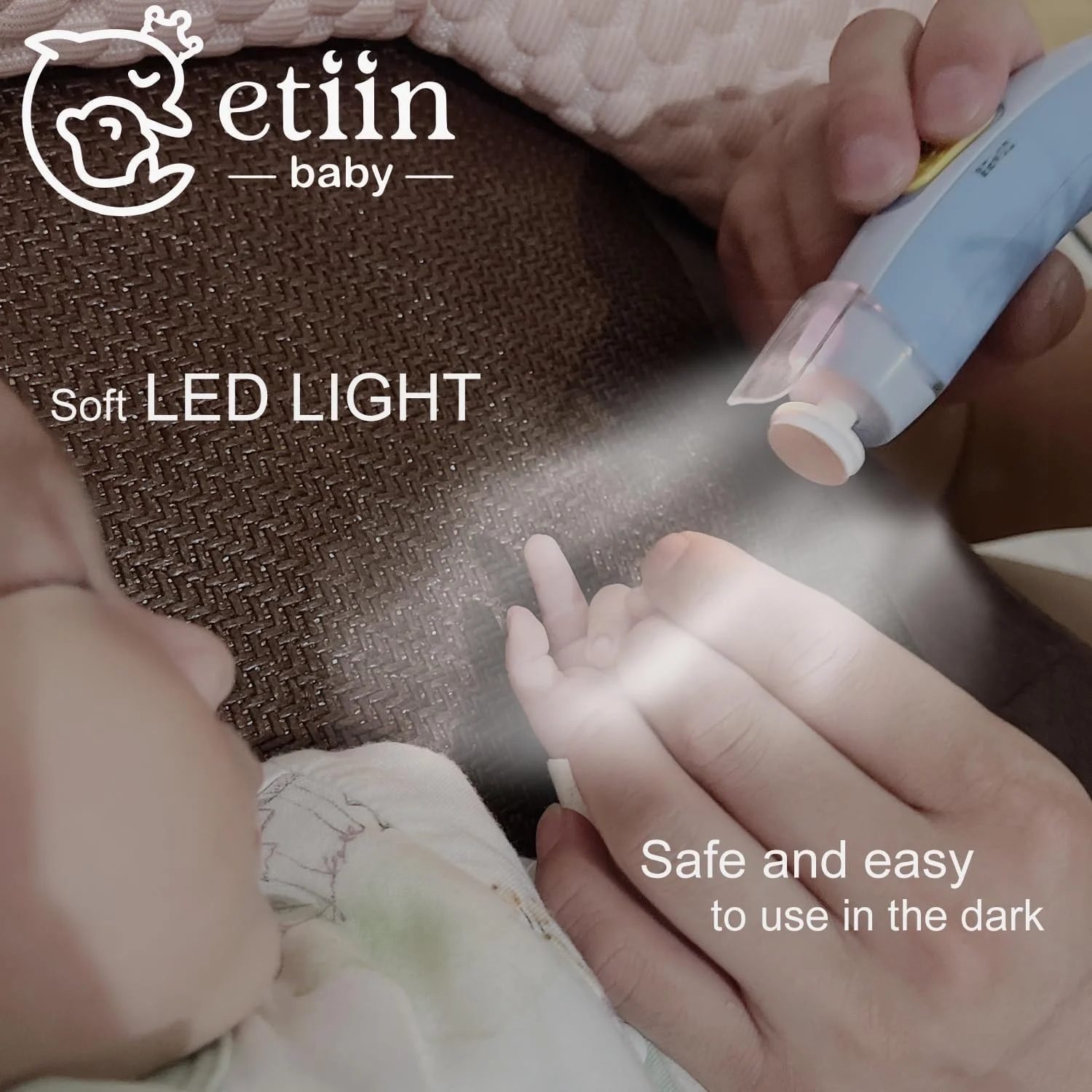 سوهان ناخن برقی کودک Etiin | ناخن گیر ایمن و آسان کودک، ناخن گیر کودک + کاتر سوهان ناخن برای نوزاد، کودک نوپا یا ناخن های انگشت/ناخن پا بزرگسالان، 7 پد بافر، چراغ LED، جعبه نگهداری سوهان ناخن برقی کودک Etiin | ناخن گیر ایمن و آسان کودک، ناخن گیر کودک + کاتر سوهان ناخن برای نوزاد، کودک نوپا یا ناخن های انگشت/ناخن پا بزرگسالان، 7 پد بافر، چراغ LED، جعبه نگهداری