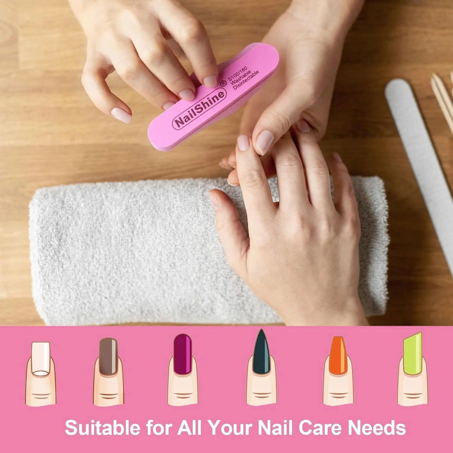 بافر ناخن 20 عددی، سوهان ناخن بافر بلاک گریت 100/180، بافرهای ناخن مینی بلاک اسفنجی دو طرفه سوهان ناخن برای ابزارهای مانیکور ناخن اکریلیک (صورتی) بافر ناخن 20 عددی، سوهان ناخن بافر بلاک گریت 100/180، بافرهای ناخن مینی بلاک اسفنجی دو طرفه سوهان ناخن برای ابزارهای مانیکور ناخن اکریلیک (صورتی)