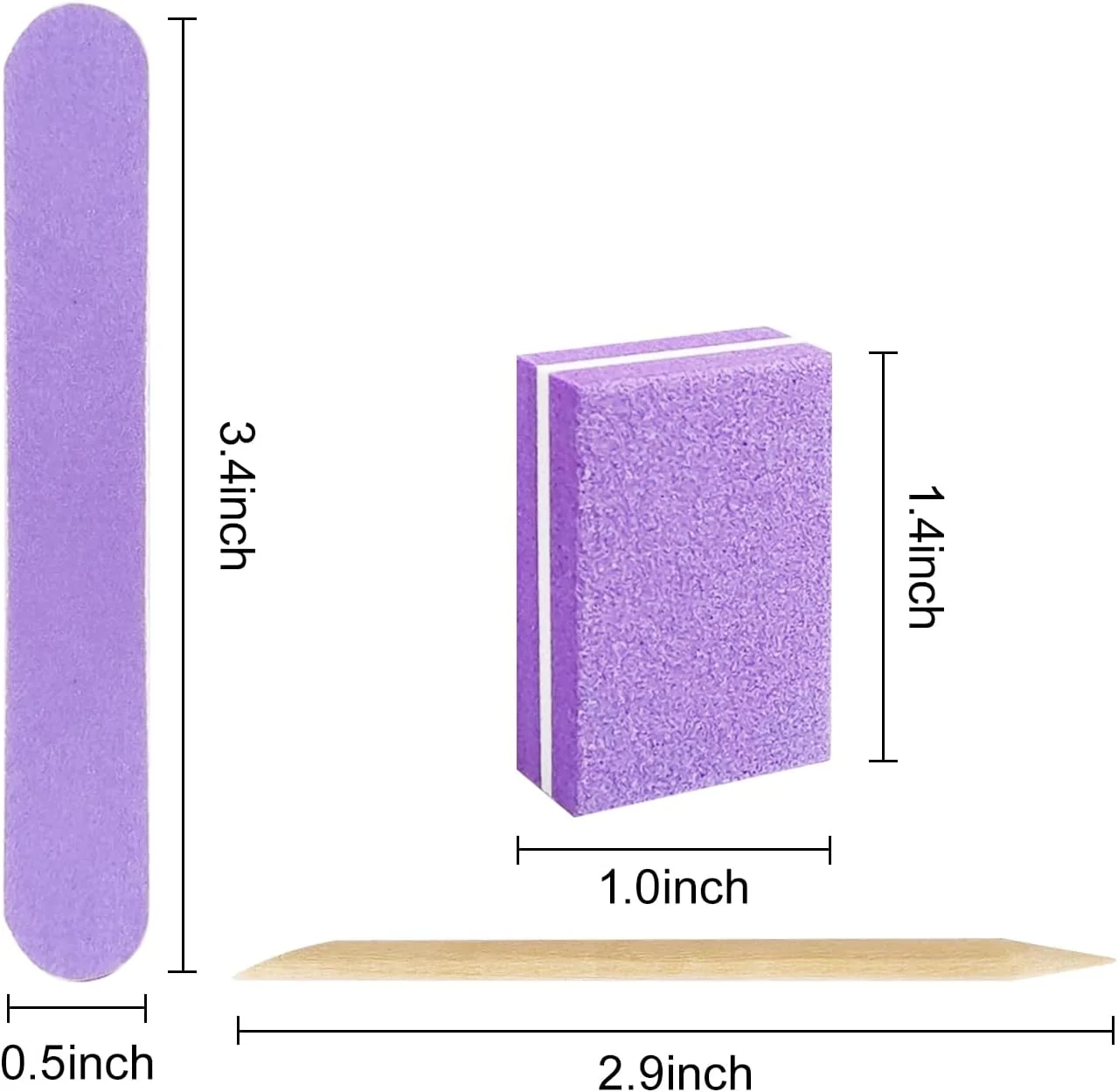 کیت مانیکور یکبار مصرف بسته بندی جداگانه، مینی بافر ناخن، سوهان ناخن، چوب مانیکور، کیت ابزار ناخن مصنوعی برای سالن و منزل (بنفش، تعداد 40، درجه زبری 80/100) کیت مانیکور یکبار مصرف بسته بندی جداگانه، مینی بافر ناخن، سوهان ناخن، چوب مانیکور، کیت ابزار ناخن مصنوعی برای سالن و منزل (بنفش، تعداد 40، درجه زبری 80/100)
