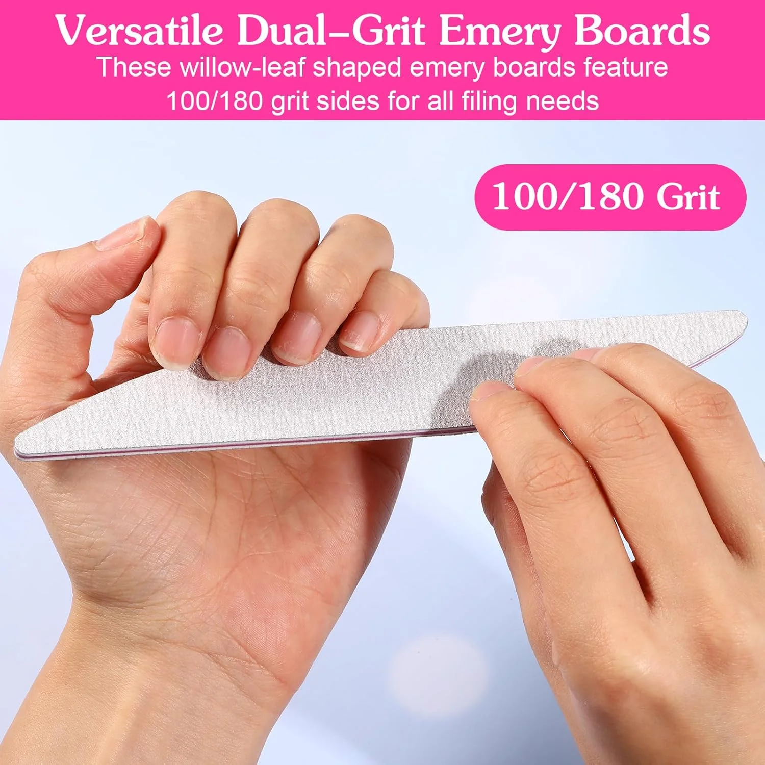 سوهان ناخن دو طرفه Ptwola، 20 عدد، سمباده ای، قابل استفاده مجدد، بافر، حرفه ای، خمیده، درجه زبری 100/180، مناسب برای ناخن های اکریلیک، ژل، طبیعی، ابزار مانیکور، سالن و منزل سوهان ناخن دو طرفه Ptwola، 20 عدد، سمباده ای، قابل استفاده مجدد، بافر، حرفه ای، خمیده، درجه زبری 100/180، مناسب برای ناخن های اکریلیک، ژل، طبیعی، ابزار مانیکور، سالن و منزل