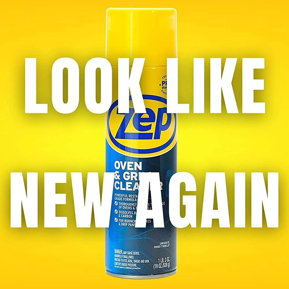 اسپری پاک کننده قوی اجاق گاز و گریل زپ - 538 گرم (بسته 2 عددی) ZUOVGR19 - چربی ها را در تماس حل می کند، مناسب برای سرشعله ها، توری ها و سینی های چکه گیر