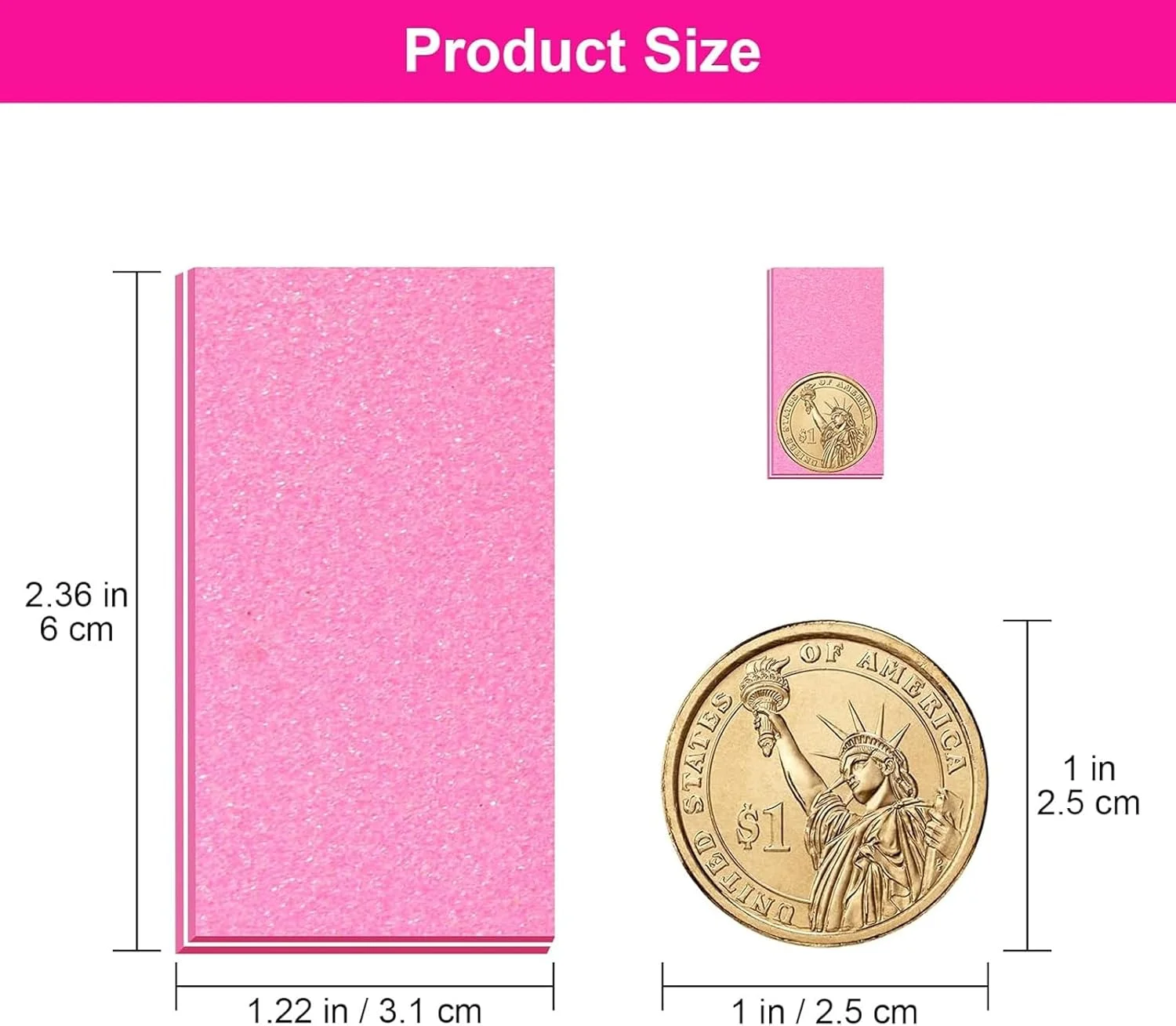 بلاک بافر ناخن Diesisa، سوهان اسفنجی گریت 100/180 برای ناخن های اکریلیک، بافر ناخن، مینی بلاک بافر دو طرفه برای ابزار مانیکور، 60 عدد - صورتی بلاک بافر ناخن Diesisa، سوهان اسفنجی گریت 100/180 برای ناخن های اکریلیک، بافر ناخن، مینی بلاک بافر دو طرفه برای ابزار مانیکور، 60 عدد - صورتی