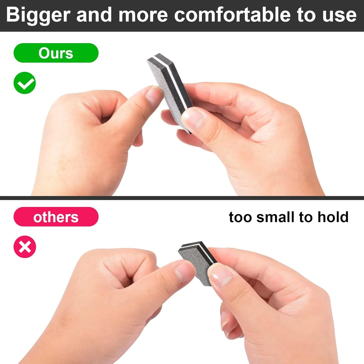 بافر ناخن Diesisa، سوهان اسفنجی گریت 100/180 برای ناخن های اکریلیک، بافر ناخن، مینی بافر دو طرفه برای ابزار مانیکور 60 عدد - مشکی بافر ناخن Diesisa، سوهان اسفنجی گریت 100/180 برای ناخن های اکریلیک، بافر ناخن، مینی بافر دو طرفه برای ابزار مانیکور 60 عدد - مشکی