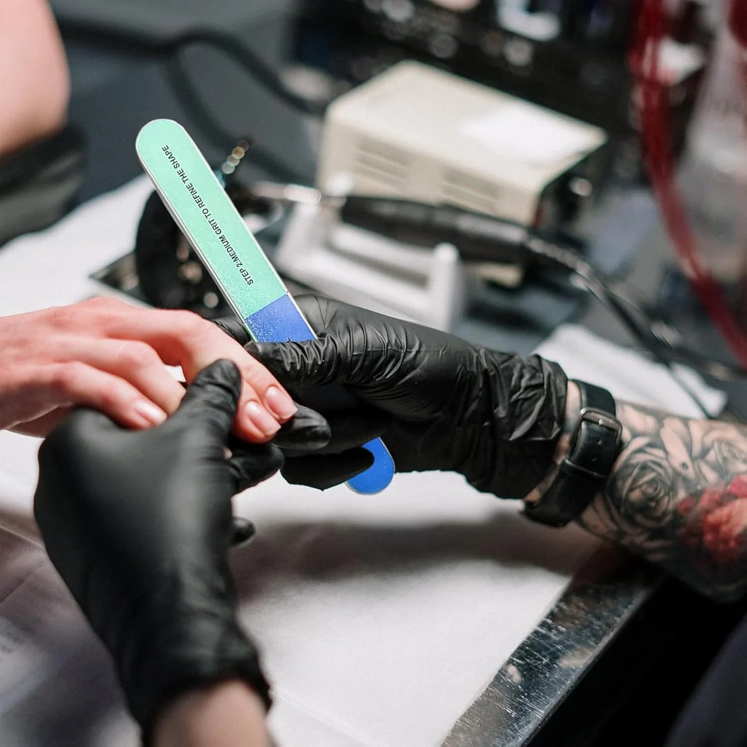 سوهان ناخن 7 طرفه CHAOMAO و بافر، کیت ابزار مانیکور همه کاره برای شکل دادن، کانتورینگ، صاف کردن، پولیش و براق کردن ناخن ها، بسته 3 عددی سوهان ناخن 7 طرفه CHAOMAO و بافر، کیت ابزار مانیکور همه کاره برای شکل دادن، کانتورینگ، صاف کردن، پولیش و براق کردن ناخن ها، بسته 3 عددی