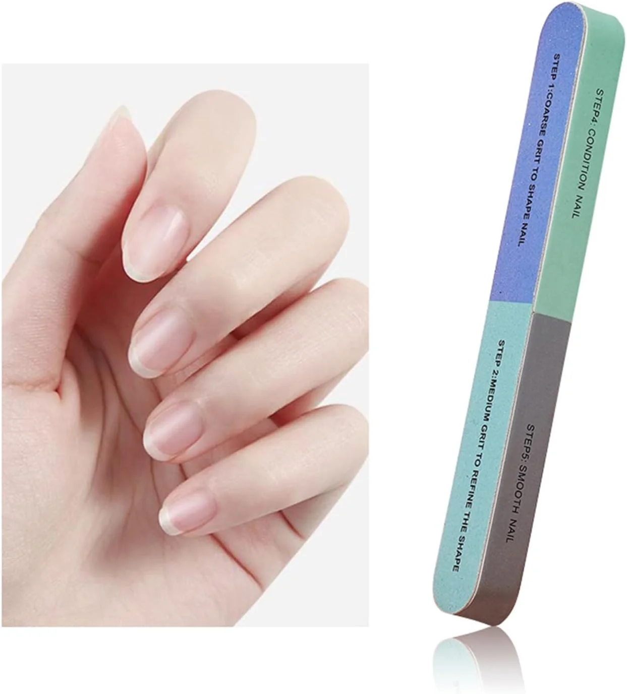 سوهان ناخن 7 طرفه CHAOMAO و بافر، کیت ابزار مانیکور همه کاره برای شکل دادن، کانتورینگ، صاف کردن، پولیش و براق کردن ناخن ها، بسته 3 عددی سوهان ناخن 7 طرفه CHAOMAO و بافر، کیت ابزار مانیکور همه کاره برای شکل دادن، کانتورینگ، صاف کردن، پولیش و براق کردن ناخن ها، بسته 3 عددی
