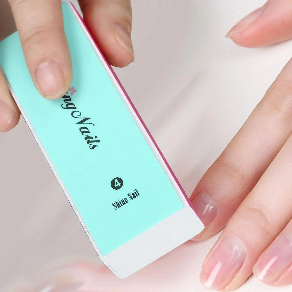 سوهان ناخن 4 طرفه، ابزار پولیش ناخن، سوهان و براق کننده ناخن طبیعی برای مانیکور حرفه ای - 5 عدد سوهان ناخن 4 طرفه، ابزار پولیش ناخن، سوهان و براق کننده ناخن طبیعی برای مانیکور حرفه ای - 5 عدد