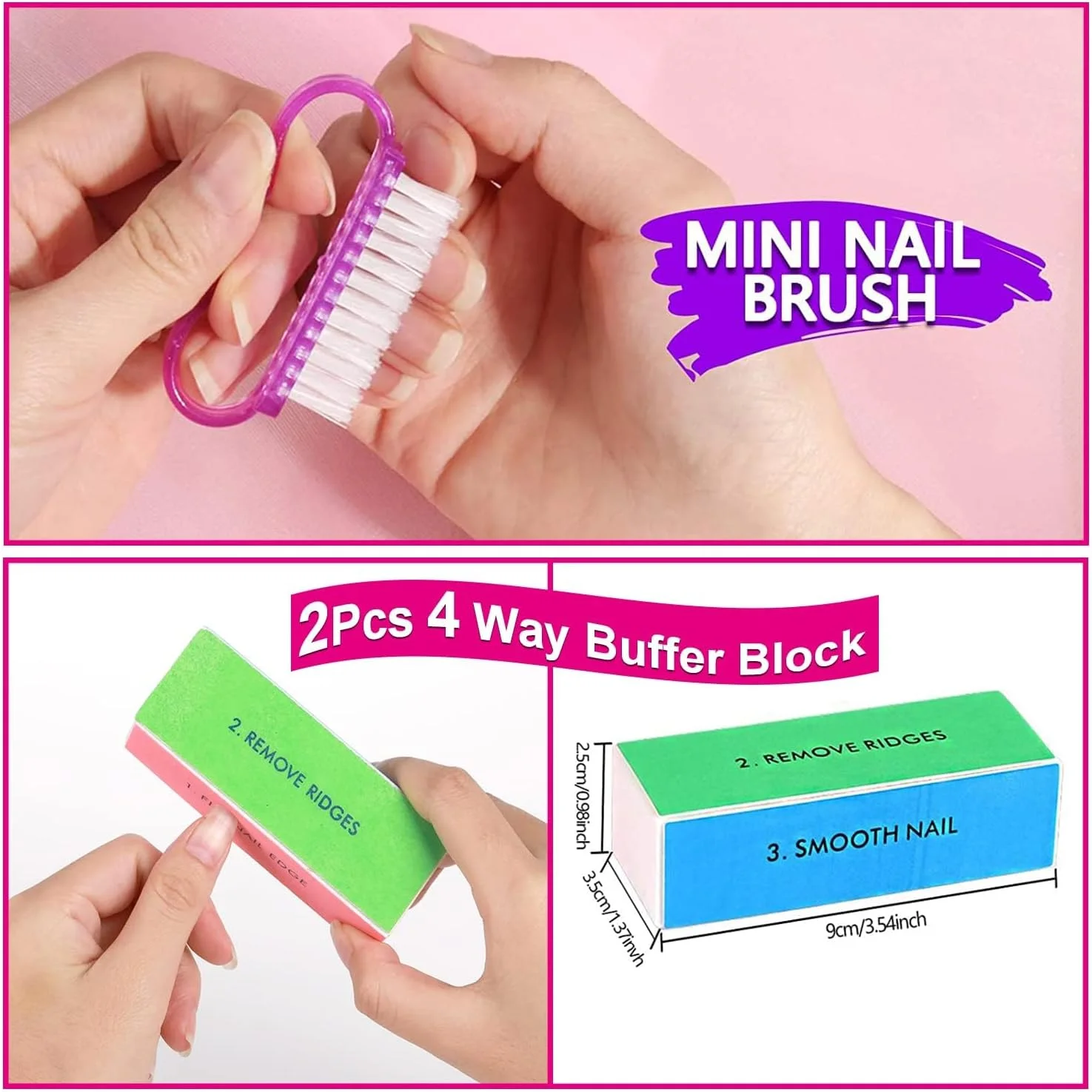 ست 18 عددی سوهان و بافر ناخن، کیت ابزار مانیکور حرفه ای، بافر ناخن و سوهان ناخن گریت 100/180، سوهان ناخن 7 طرفه و بافر پولیش دو طرفه، سوهان ناخن سمباده ای و برس ست 18 عددی سوهان و بافر ناخن، کیت ابزار مانیکور حرفه ای، بافر ناخن و سوهان ناخن گریت 100/180، سوهان ناخن 7 طرفه و بافر پولیش دو طرفه، سوهان ناخن سمباده ای و برس