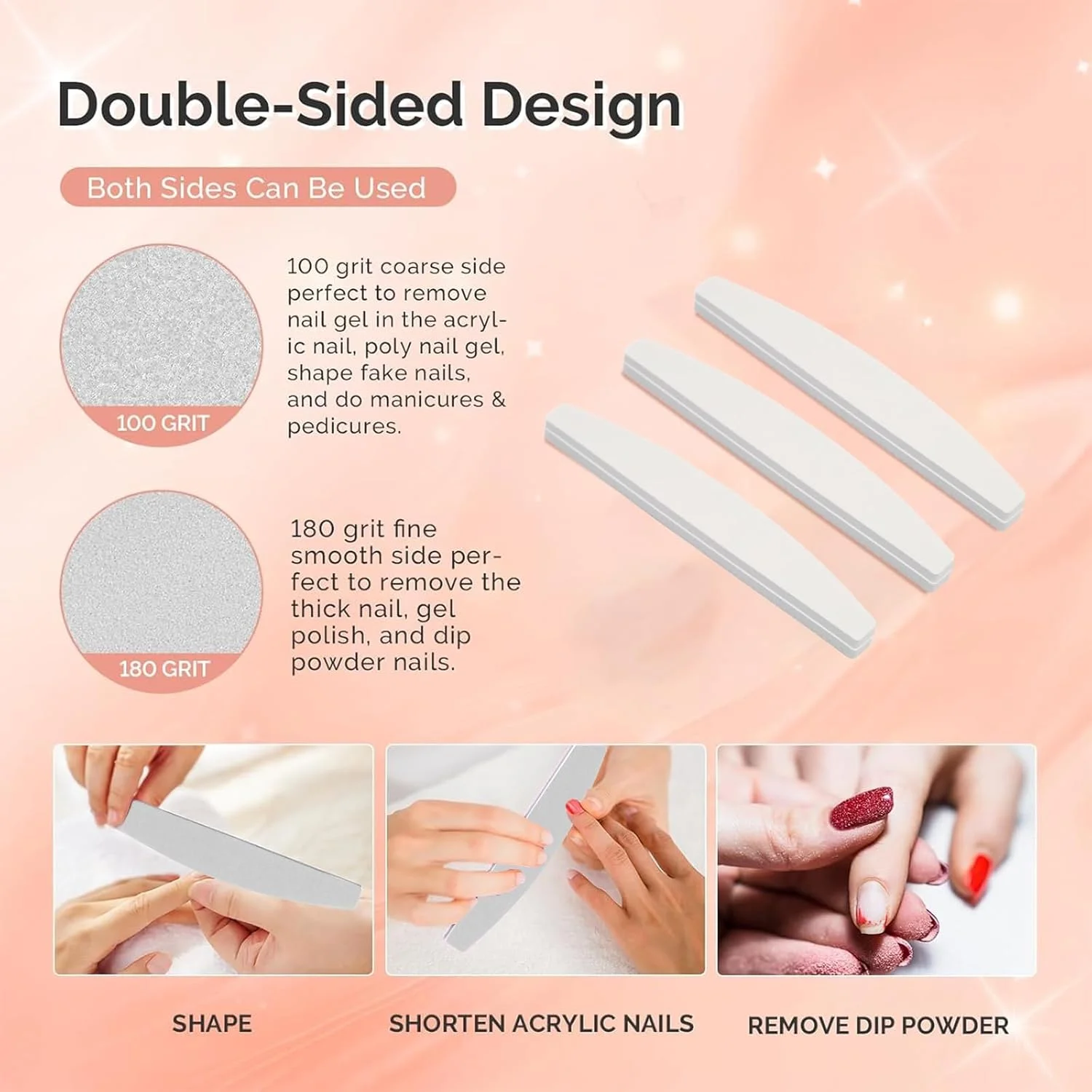 ست 8 عددی سوهان و بافر ناخن برای ناخن های طبیعی، کیت بافر و براق کننده ناخن، بلوک های سوهان ناخن با درجه زبری 100/180 برای ناخن های انگشت، خاکستری ست 8 عددی سوهان و بافر ناخن برای ناخن های طبیعی، کیت بافر و براق کننده ناخن، بلوک های سوهان ناخن با درجه زبری 100/180 برای ناخن های انگشت، خاکستری