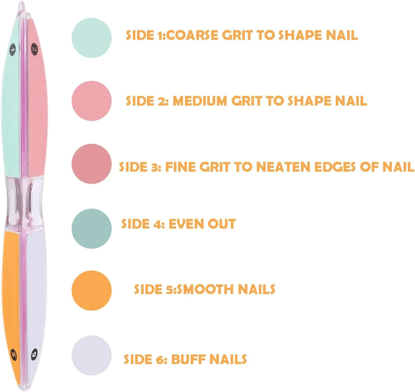 سوهان ناخن 6 طرفه و بافر ناخن، سوهان ناخن چند منظوره برای شکل دادن و پولیش، هدیه برای خانم ها، جوراب ساق بلند، سوهان و بافر ناخن، ابزار مراقبت از ناخن، شکل دهی و بافر همه کاره سوهان ناخن 6 طرفه و بافر ناخن، سوهان ناخن چند منظوره برای شکل دادن و پولیش، هدیه برای خانم ها، جوراب ساق بلند، سوهان و بافر ناخن، ابزار مراقبت از ناخن، شکل دهی و بافر همه کاره