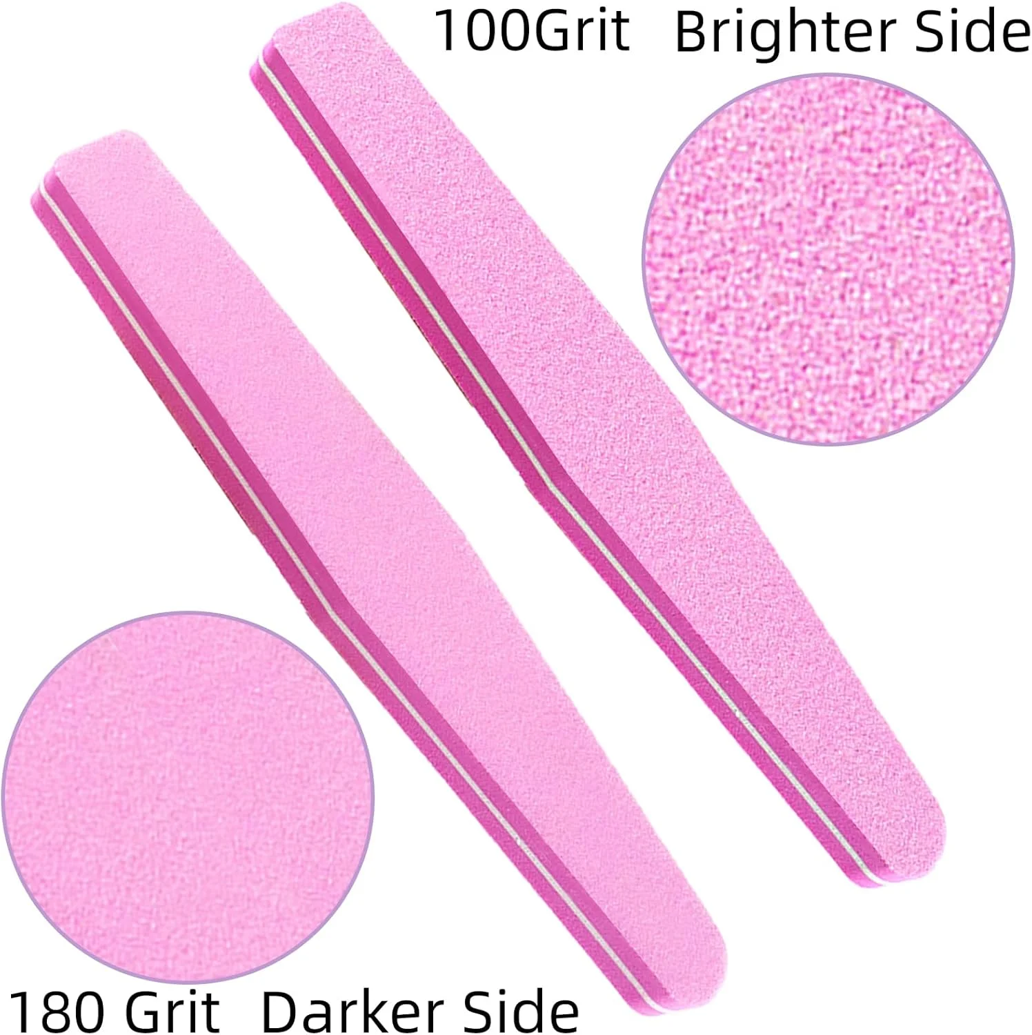 بسته 10 عددی سوهان و بافر ناخن با درجه زبری 100/180، سوهان ناخن دو طرفه، بافر ناخن، سوهان ناخن انگشتی، سوهان اسفنجی، مناسب برای ناخن های اکریلیک/طبیعی (صورتی) بسته 10 عددی سوهان و بافر ناخن با درجه زبری 100/180، سوهان ناخن دو طرفه، بافر ناخن، سوهان ناخن انگشتی، سوهان اسفنجی، مناسب برای ناخن های اکریلیک/طبیعی (صورتی)