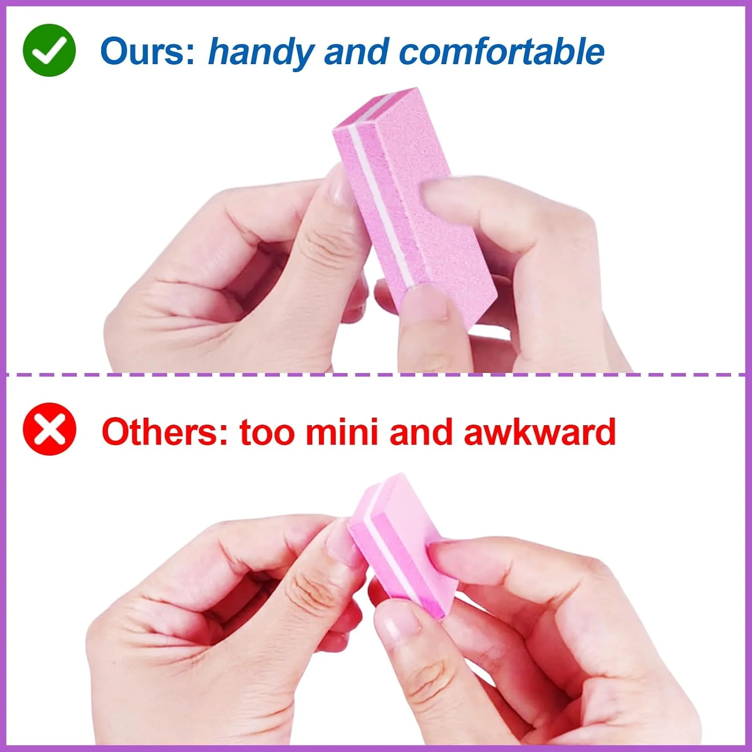 بافر ناخن (بسته 60 عددی)، سوهان بافر مناسب ناخن های اکریلیک و ناخن های طبیعی، بافر کوچک گریت 100/180، بسته بافر عمده برای ناخن، مجموعه بلوک های سوهان مانیکور حرفه ای صورتی بافر ناخن (بسته 60 عددی)، سوهان بافر مناسب ناخن های اکریلیک و ناخن های طبیعی، بافر کوچک گریت 100/180، بسته بافر عمده برای ناخن، مجموعه بلوک های سوهان مانیکور حرفه ای صورتی