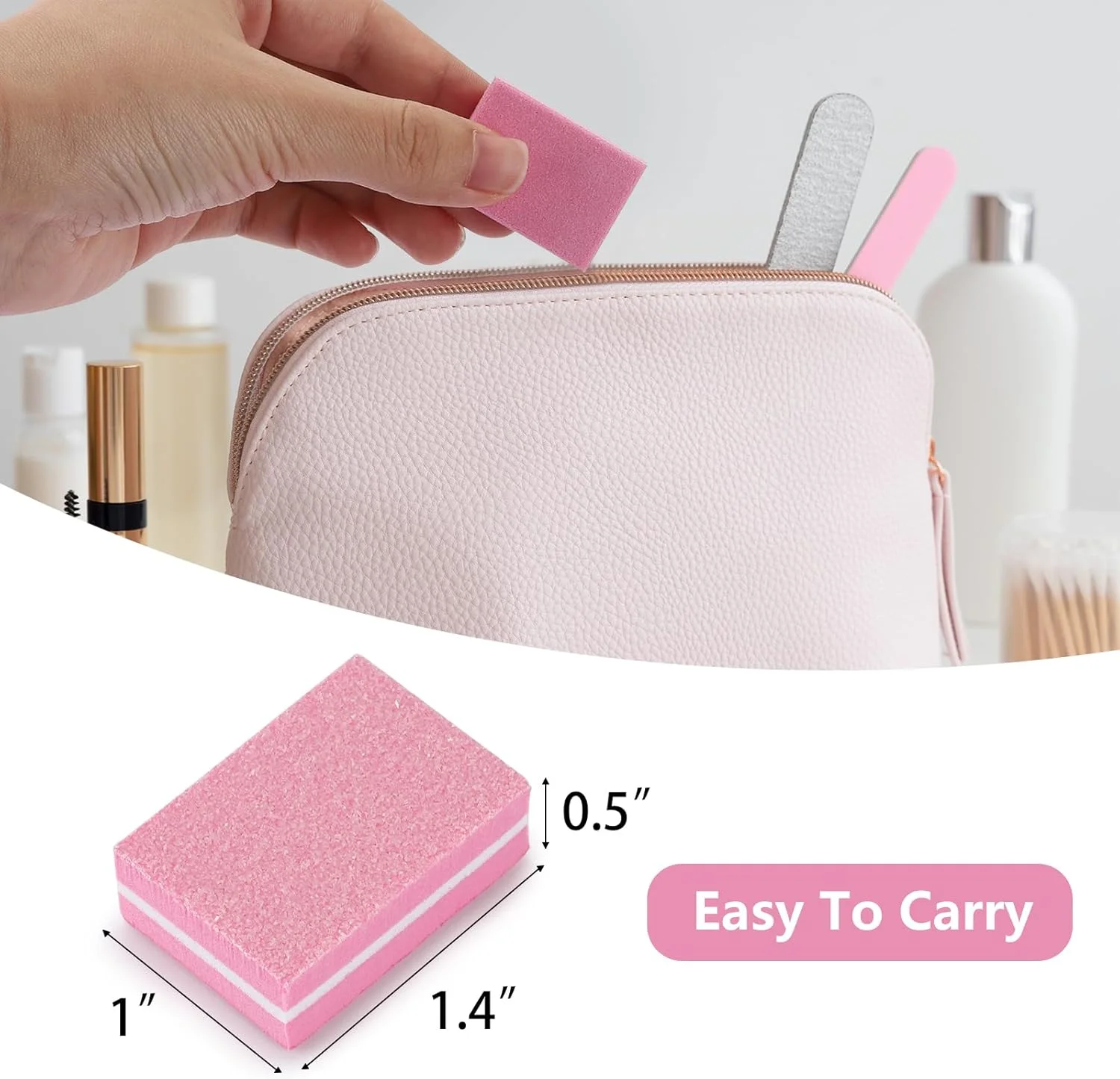 بافر ناخن 150 عددی، مینی بافر ناخن برای ناخن های طبیعی، بافرهای گریت 100/180 برای پولیش ناخن (صورتی) بافر ناخن 150 عددی، مینی بافر ناخن برای ناخن های طبیعی، بافرهای گریت 100/180 برای پولیش ناخن (صورتی)