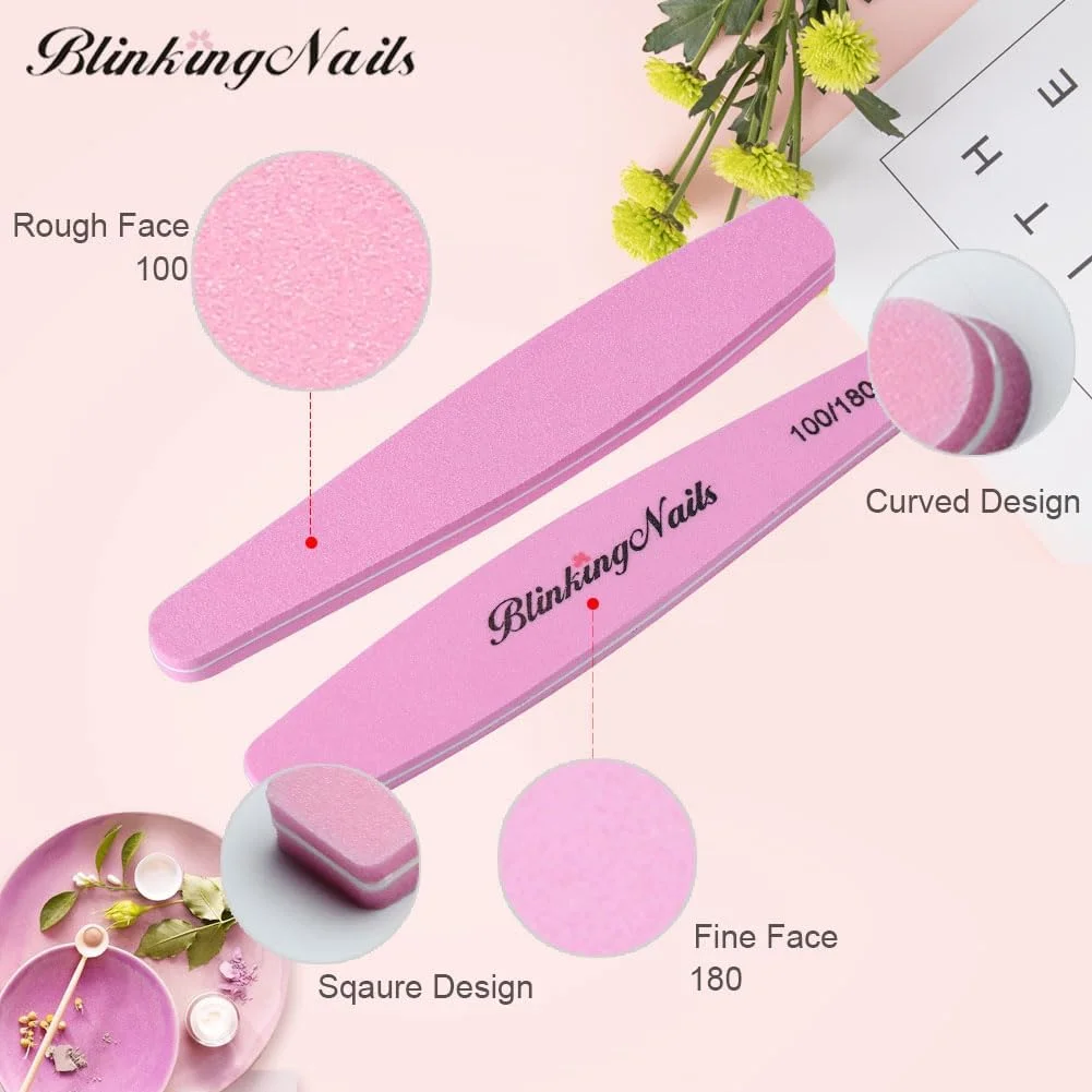 بلاک بافر ناخن، فایل و بافرهای اسفنجی ناخن برای مراقبت از هنر ناخن، طراحی دو طرفه بیضی شکل، دانه بندی 100/180، ابزار مانیکور حرفه ای ناخن، رنگ صورتی، بسته 10 عددی بلاک بافر ناخن، فایل و بافرهای اسفنجی ناخن برای مراقبت از هنر ناخن، طراحی دو طرفه بیضی شکل، دانه بندی 100/180، ابزار مانیکور حرفه ای ناخن، رنگ صورتی، بسته 10 عددی