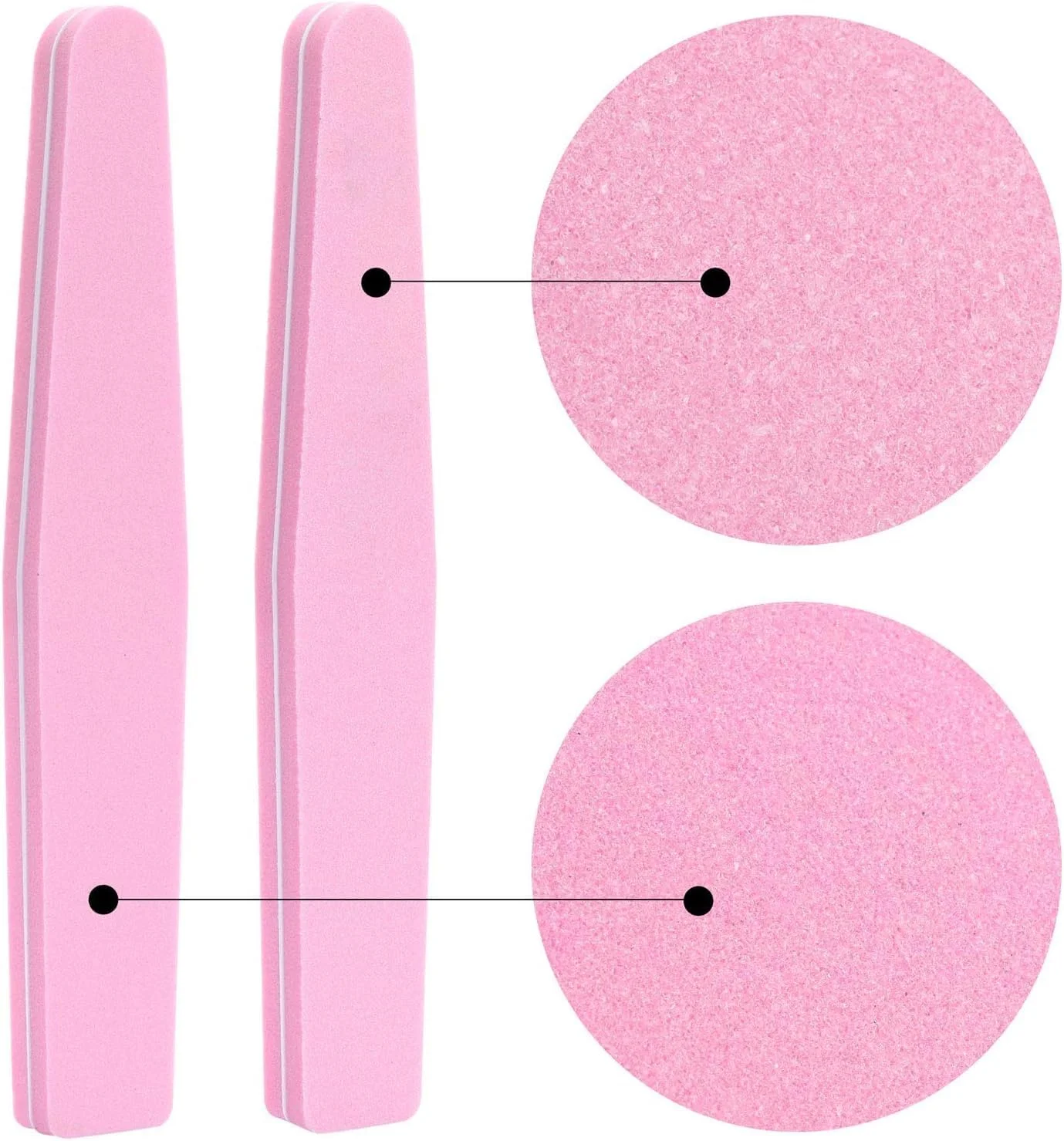 بلاک بافر ناخن 10 عددی، فایل های اسفنجی دو طرفه قابل شستشو، فایل سوهان کشی و پولیش 100/180 (صورتی) بلاک بافر ناخن 10 عددی، فایل های اسفنجی دو طرفه قابل شستشو، فایل سوهان کشی و پولیش 100/180 (صورتی)