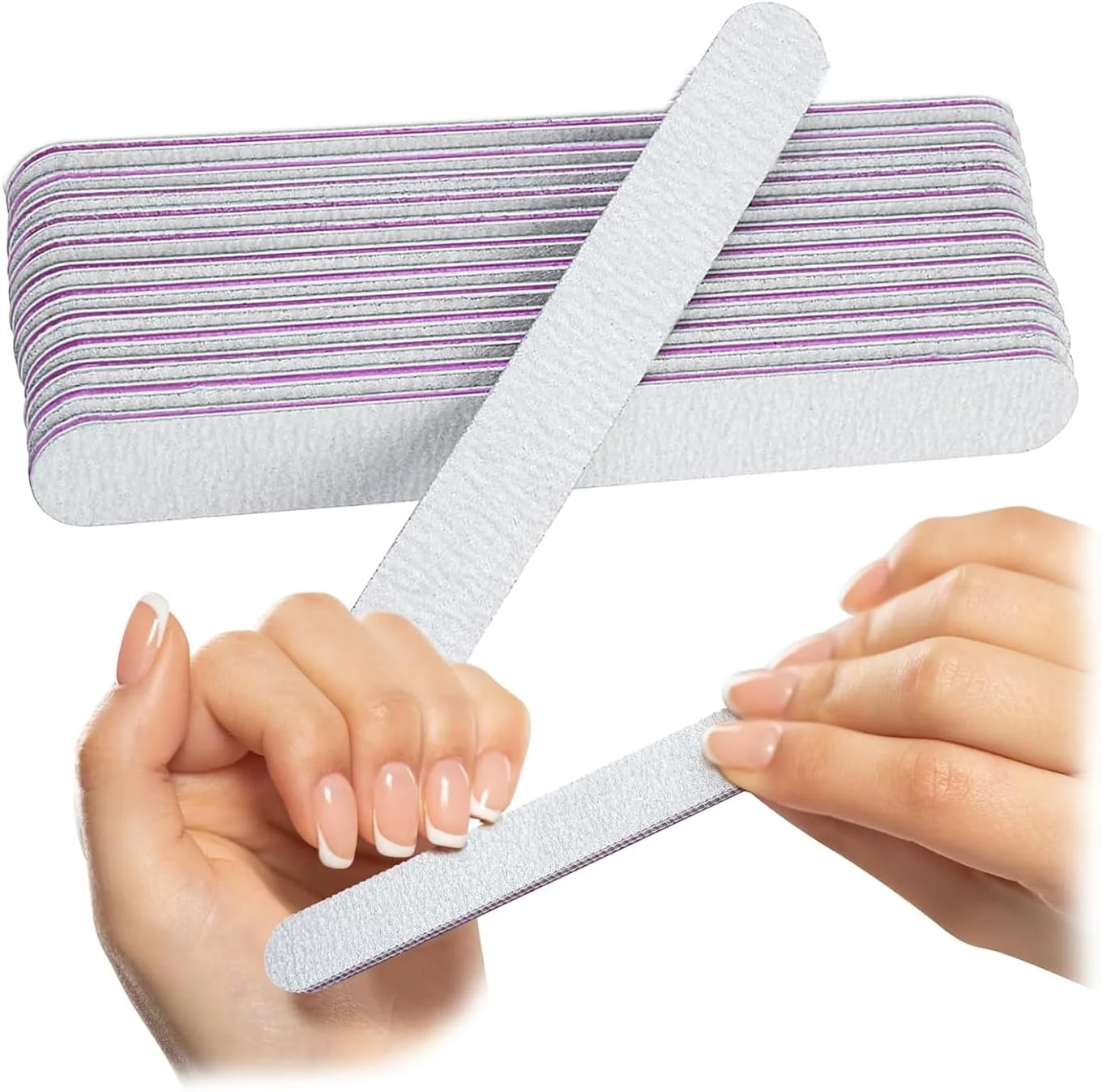 12 عدد سوهان ناخن و بافر، سمباده های با دوام، کیت سوهان و براق کننده قابل استفاده مجدد برای سالن خانگی (سفید، مستطیلی) 12 عدد سوهان ناخن و بافر، سمباده های با دوام، کیت سوهان و براق کننده قابل استفاده مجدد برای سالن خانگی (سفید، مستطیلی)