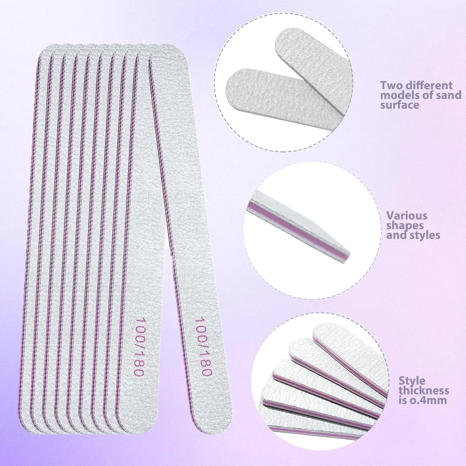 12 عدد سوهان ناخن و بافر، سمباده های با دوام، کیت سوهان و براق کننده قابل استفاده مجدد برای سالن خانگی (سفید، مستطیلی) 12 عدد سوهان ناخن و بافر، سمباده های با دوام، کیت سوهان و براق کننده قابل استفاده مجدد برای سالن خانگی (سفید، مستطیلی)