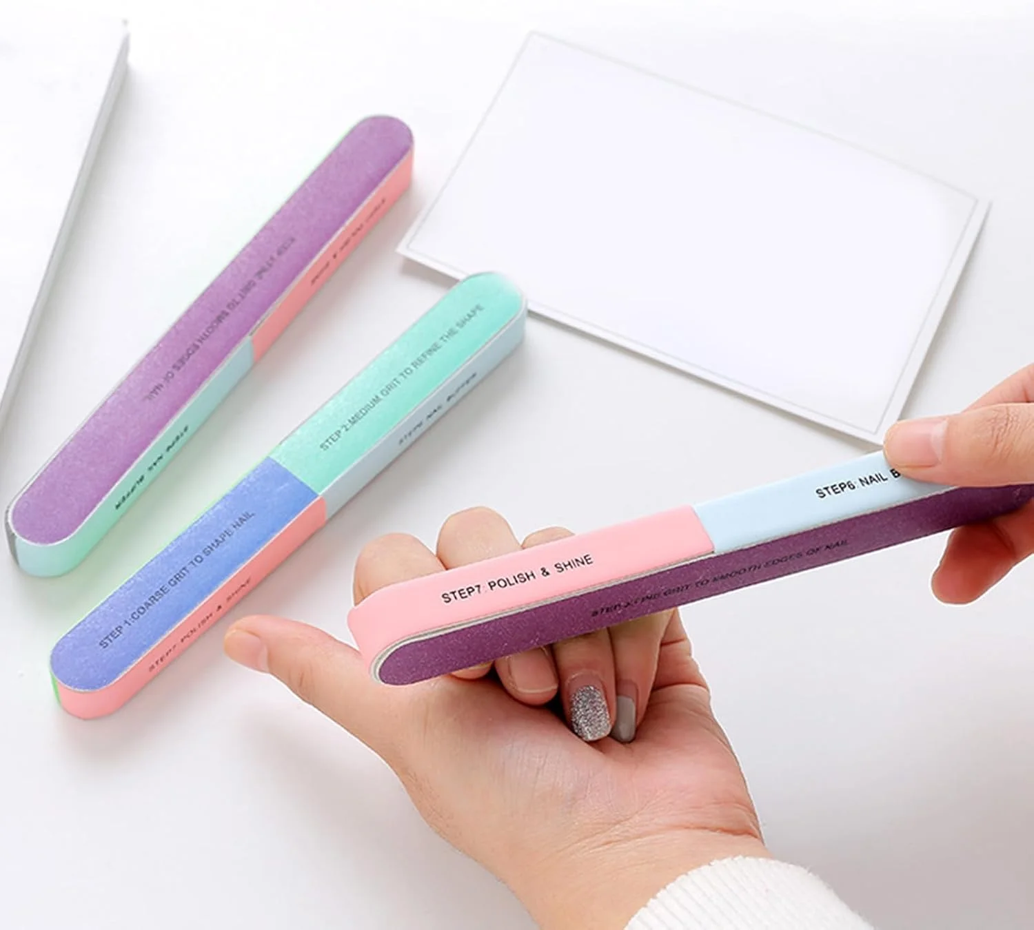 سوهان ناخن بافر - سوهان بافر 7 طرفه - لوازم مراقبت شخصی برای پدیکور، مسافرت، اسپا، خانه، سالن، عروسی، مهمانی، خانواده، دوستان، کودکان و سالمندان سوهان ناخن بافر - سوهان بافر 7 طرفه - لوازم مراقبت شخصی برای پدیکور، مسافرت، اسپا، خانه، سالن، عروسی، مهمانی، خانواده، دوستان، کودکان و سالمندان