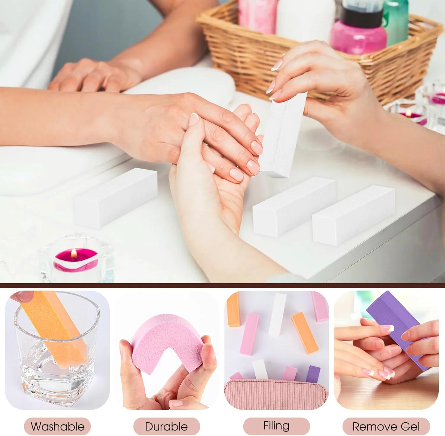 بسته 24 عددی بافر ناخن، بافر 120 گریت برای ناخن های ژلی، بلوک پولیش ناخن، سوهان پولیش ناخن برای شکل دادن، صاف کردن و پولیش ناخن، 9.5 x 2.5 x 2.5 سانتی متر بسته 24 عددی بافر ناخن، بافر 120 گریت برای ناخن های ژلی، بلوک پولیش ناخن، سوهان پولیش ناخن برای شکل دادن، صاف کردن و پولیش ناخن، 9.5 x 2.5 x 2.5 سانتی متر