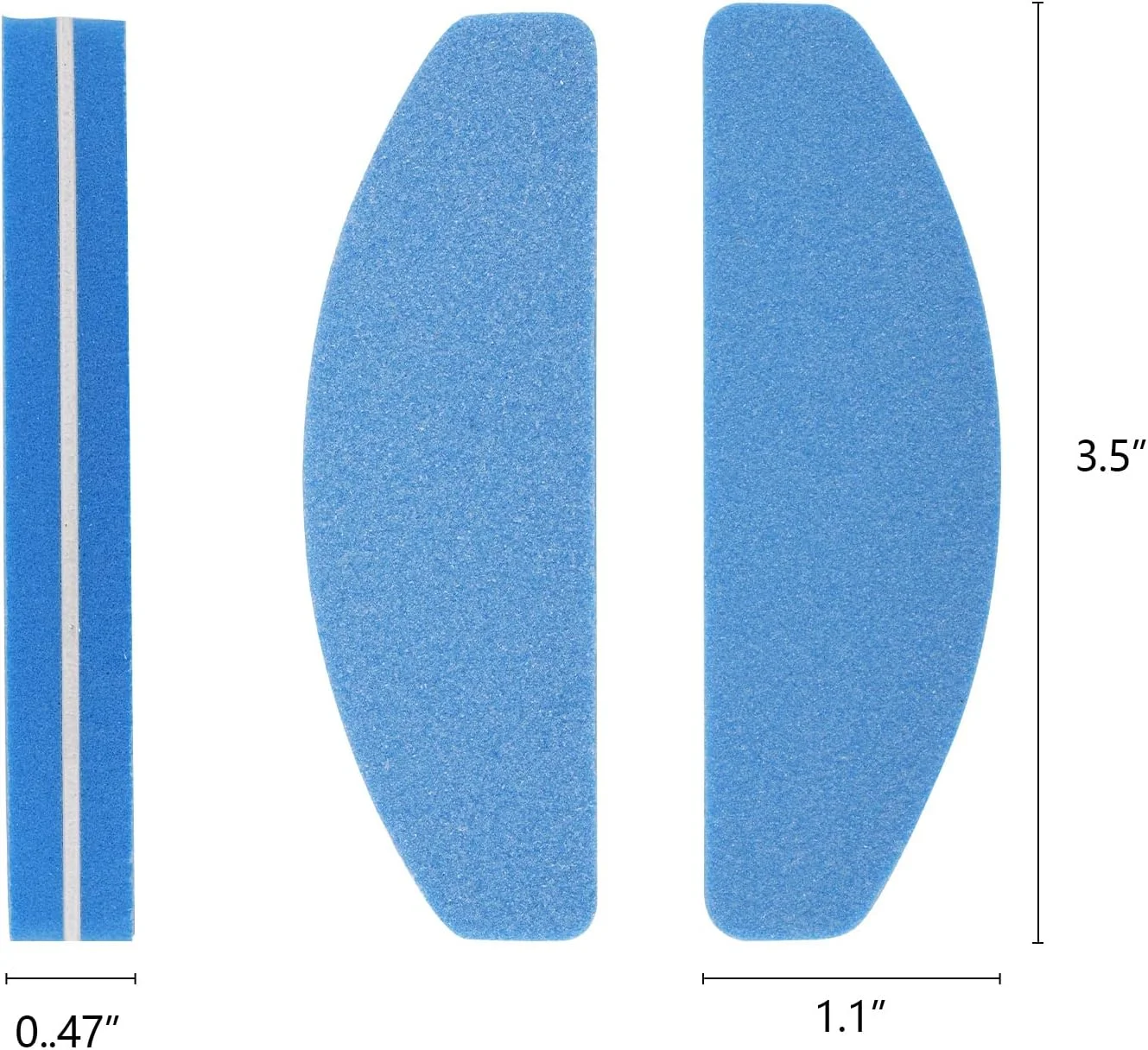 بسته 80 عددی مینی بافر ناخن BTYMS، سوهان ناخن کوچک با درجه زبری 100/180 برای ناخن های اکریلیک و ناخن های طبیعی