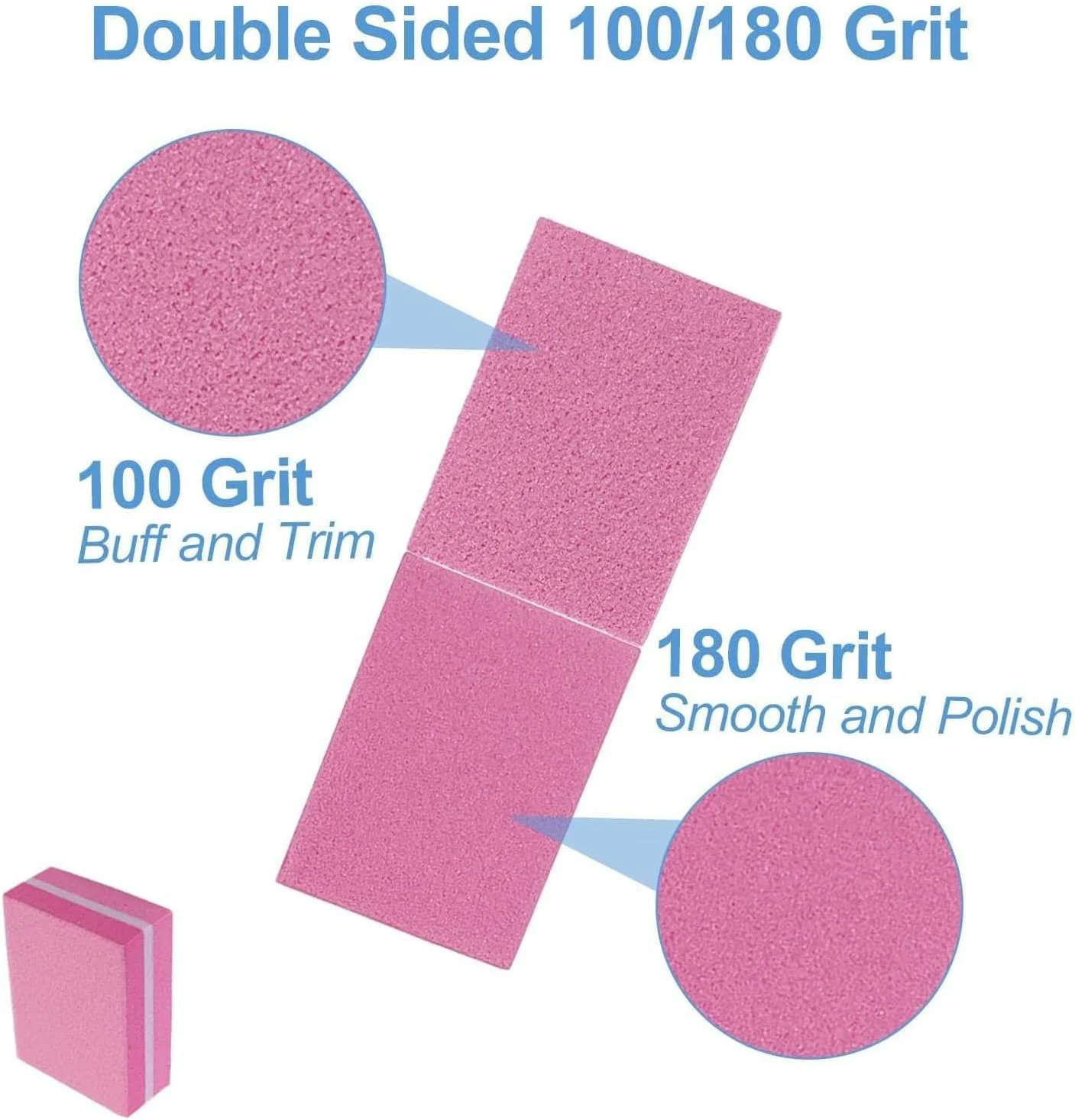 بسته 50 عددی بافر ناخن، سوهان ناخن حرفه ای، ابزار هنری سوهان بافر ناخن برای سالن، استفاده خانگی، ناخن های طبیعی ژلی (صورتی) بسته 50 عددی بافر ناخن، سوهان ناخن حرفه ای، ابزار هنری سوهان بافر ناخن برای سالن، استفاده خانگی، ناخن های طبیعی ژلی (صورتی)