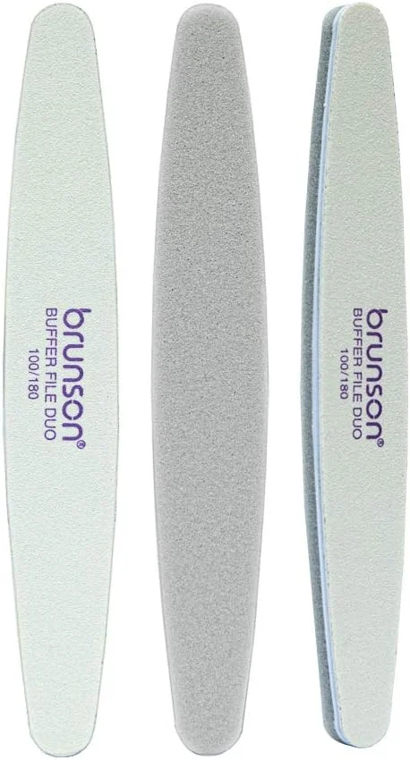 برانسون بسته 10 عددی سوهان ناخن و بافر 100/180، بلوک بافر سمباده دو طرفه، اسفنج حرفه ای هنر ناخن (10 عدد خاکستری) برانسون بسته 10 عددی سوهان ناخن و بافر 100/180، بلوک بافر سمباده دو طرفه، اسفنج حرفه ای هنر ناخن (10 عدد خاکستری)