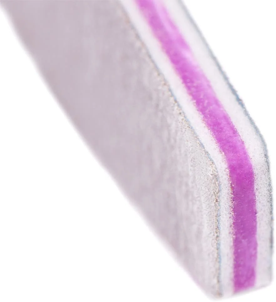 سوهان و بافر ناخن BTYMS، بسته 75 عددی، مناسب ناخن های اکریلیک، درجه زبری 100/180، دو طرفه، سمباده ای