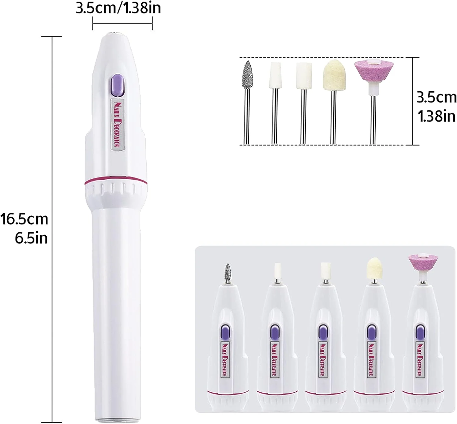 دستگاه سوهان برقی ناخن BLUETOP، کیت مانیکور و پدیکور، پولیش و ساییدن دستگاه سوهان برقی ناخن BLUETOP، کیت مانیکور و پدیکور، پولیش و ساییدن