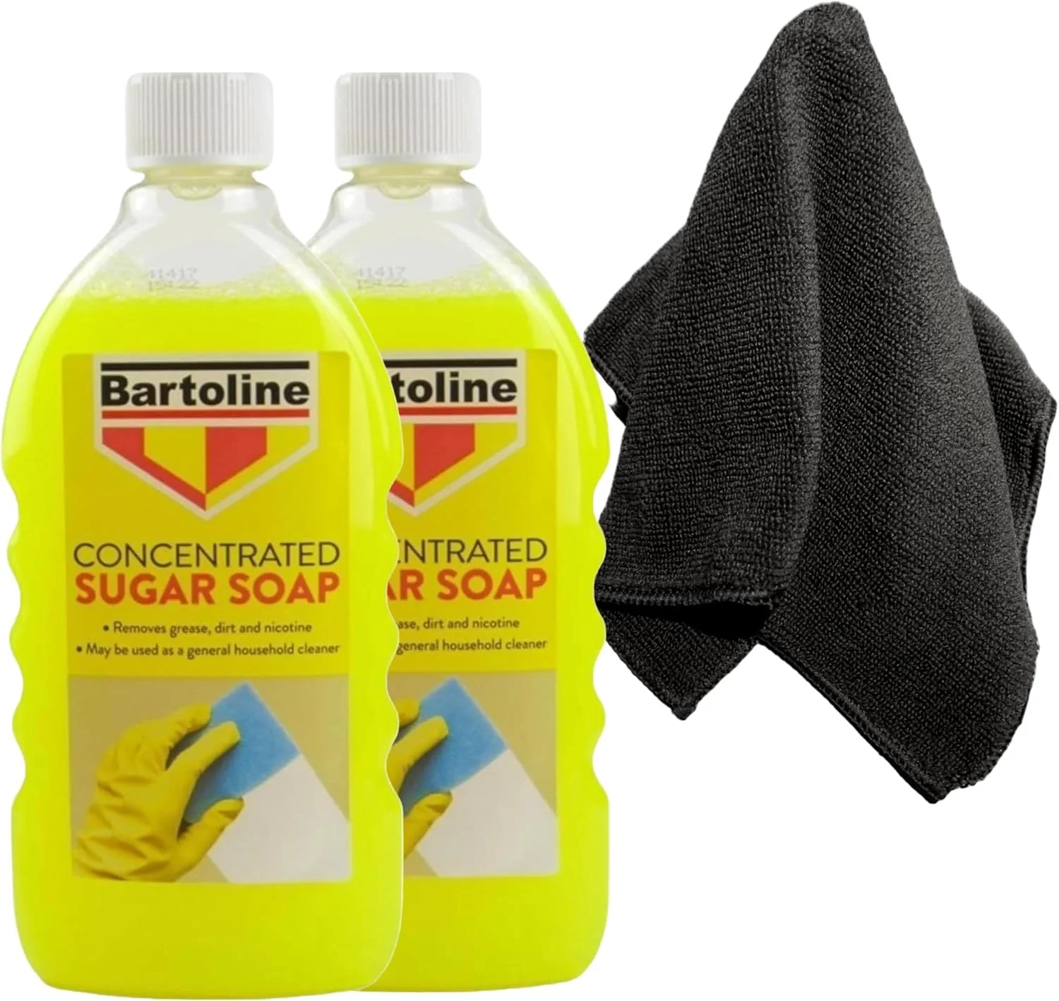 مایع شوینده قلیایی ویلوسک برای تمیزکاری - 2 عدد مایع قلیایی غلیظ 500 میلی لیتری برای دیوارها | چربی زدای آشپزخانه | تمیز کننده دیوار برای دیوارهای رنگ شده | پاک کننده چربی | به همراه دستمال میکروفایبر ویلوسک