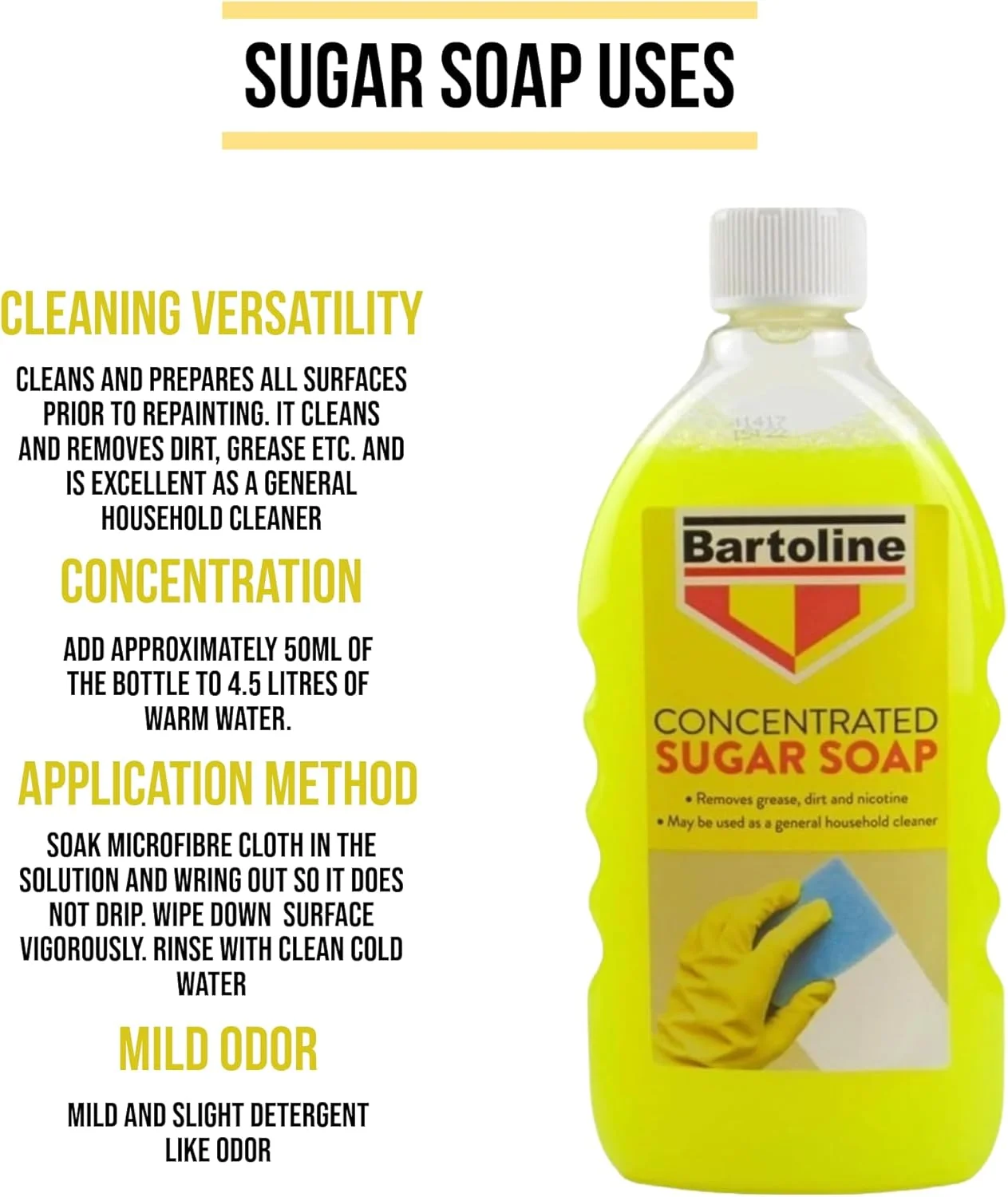 مایع شوینده قلیایی ویلوسک برای تمیزکاری - 2 عدد مایع قلیایی غلیظ 500 میلی لیتری برای دیوارها | چربی زدای آشپزخانه | تمیز کننده دیوار برای دیوارهای رنگ شده | پاک کننده چربی | به همراه دستمال میکروفایبر ویلوسک