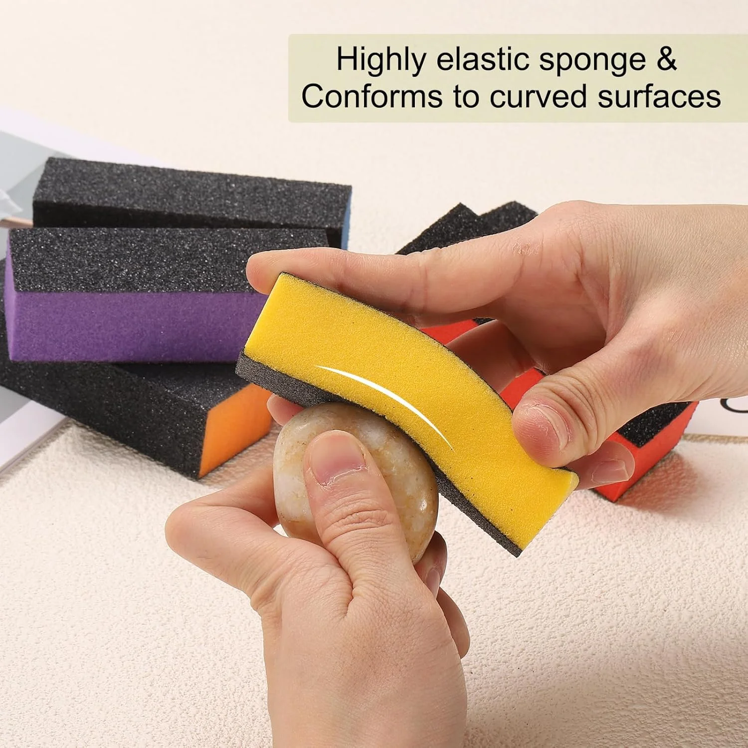 بلاک بافر ناخن هرفینگتون 15 عددی 60/80/80 سه طرفه، ابزار مانیکور بلوک سوهان پولیش براق کننده ناخن اکریلیک، قرمز نارنجی بلاک بافر ناخن هرفینگتون 15 عددی 60/80/80 سه طرفه، ابزار مانیکور بلوک سوهان پولیش براق کننده ناخن اکریلیک، قرمز نارنجی