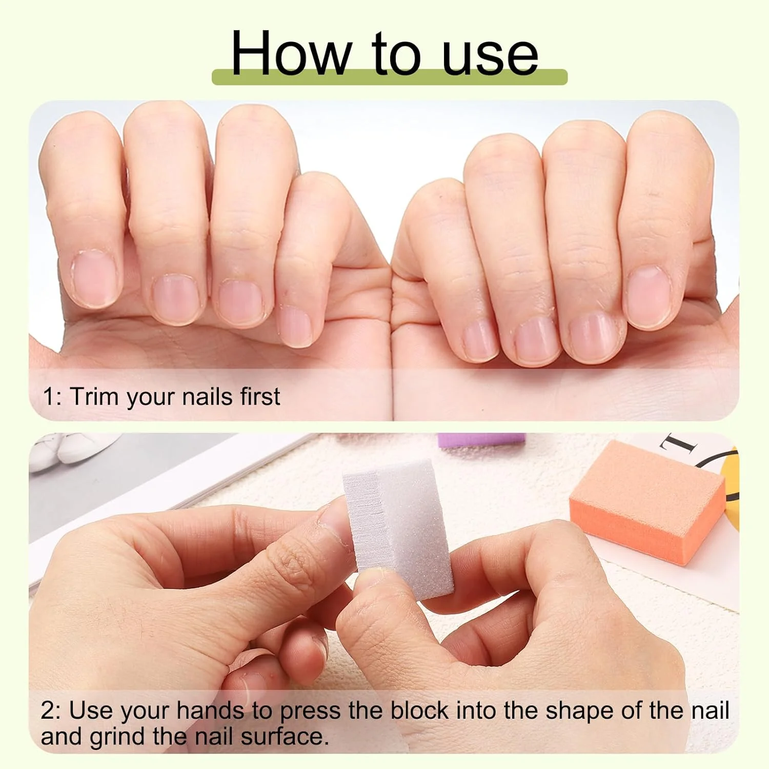 بلاک بافر ناخن هرفینگتون 50 عددی، سمباده ناخن درجه 120، ابزار مانیکور برای پولیش و درخشش ناخن های اکریلیک، سفید بلاک بافر ناخن هرفینگتون 50 عددی، سمباده ناخن درجه 120، ابزار مانیکور برای پولیش و درخشش ناخن های اکریلیک، سفید