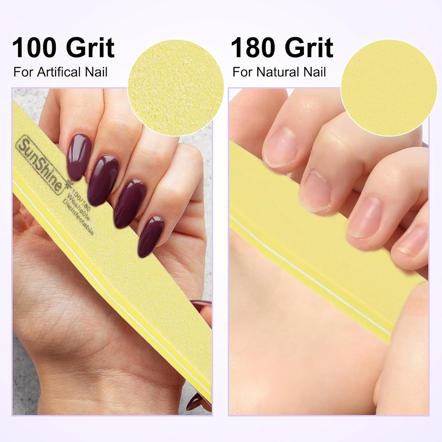 بافر ناخن هرفینگتون 10 عددی، بلاک بافر ناخن گریت 100/180، سوهان بافر ناخن اسفنجی دو طرفه ابزار مانیکور برای ناخن های اکریلیک/طبیعی، زرد بافر ناخن هرفینگتون 10 عددی، بلاک بافر ناخن گریت 100/180، سوهان بافر ناخن اسفنجی دو طرفه ابزار مانیکور برای ناخن های اکریلیک/طبیعی، زرد