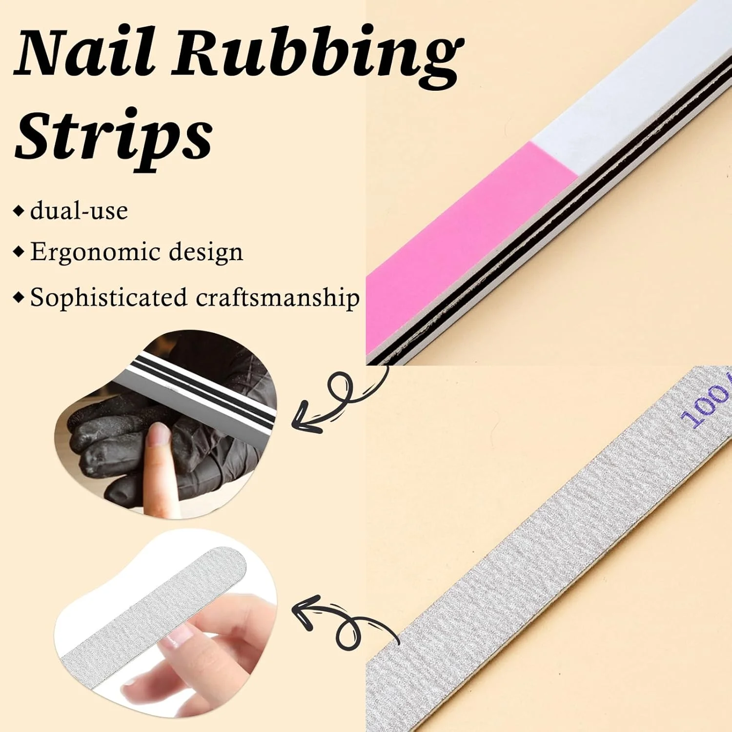 ست ابزار مانیکور 7 تکه، سوهان ناخن گریت 100/180، بلاک های بافر ناخن، پوشر کوتیکول، برس تمیز کننده ناخن انگشتی صورتی، ست آماده سازی ناخن ابزار مانیکور پدیکور حرفه ای برای زنان و مردان ست ابزار مانیکور 7 تکه، سوهان ناخن گریت 100/180، بلاک های بافر ناخن، پوشر کوتیکول، برس تمیز کننده ناخن انگشتی صورتی، ست آماده سازی ناخن ابزار مانیکور پدیکور حرفه ای برای زنان و مردان