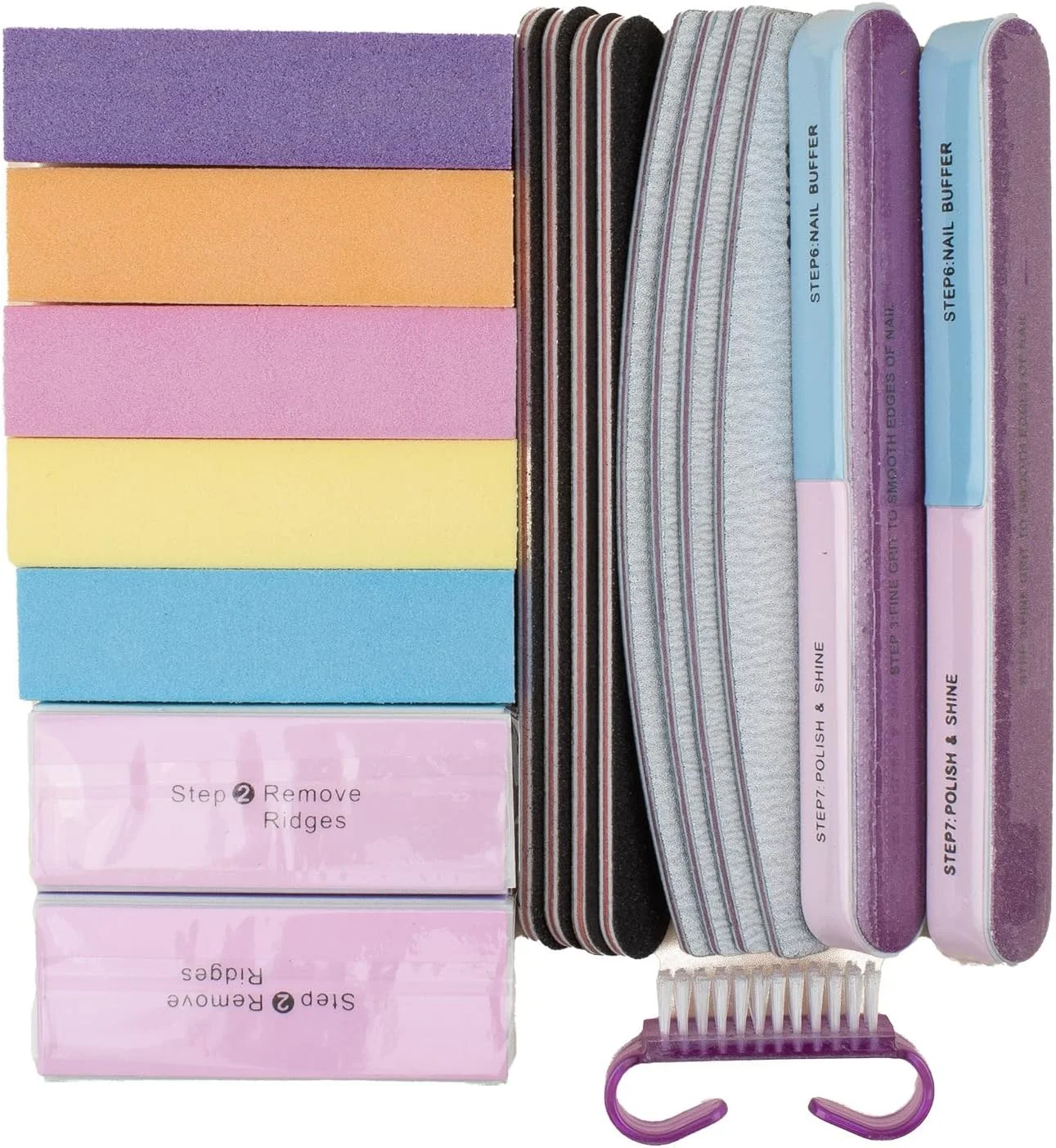 ست 18 تکه ابزار مانیکور، 4 عدد سوهان ناخن گریت 100/180، 4 عدد پولیش بافر ناخن، 5 عدد بلاک بافر ناخن، 4 عدد ابزار سوهان مشکی، ست آماده سازی ناخن ابزار حرفه ای پدیکور و مانیکور ست 18 تکه ابزار مانیکور، 4 عدد سوهان ناخن گریت 100/180، 4 عدد پولیش بافر ناخن، 5 عدد بلاک بافر ناخن، 4 عدد ابزار سوهان مشکی، ست آماده سازی ناخن ابزار حرفه ای پدیکور و مانیکور