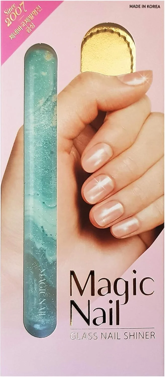 براق کننده ناخن شیشه ای جادویی، سوهان ناخن 4 در 1، عقب زننده کوتیکول، بافر و پولیشر (سنگ مرمر آبی) براق کننده ناخن شیشه ای جادویی، سوهان ناخن 4 در 1، عقب زننده کوتیکول، بافر و پولیشر (سنگ مرمر آبی)